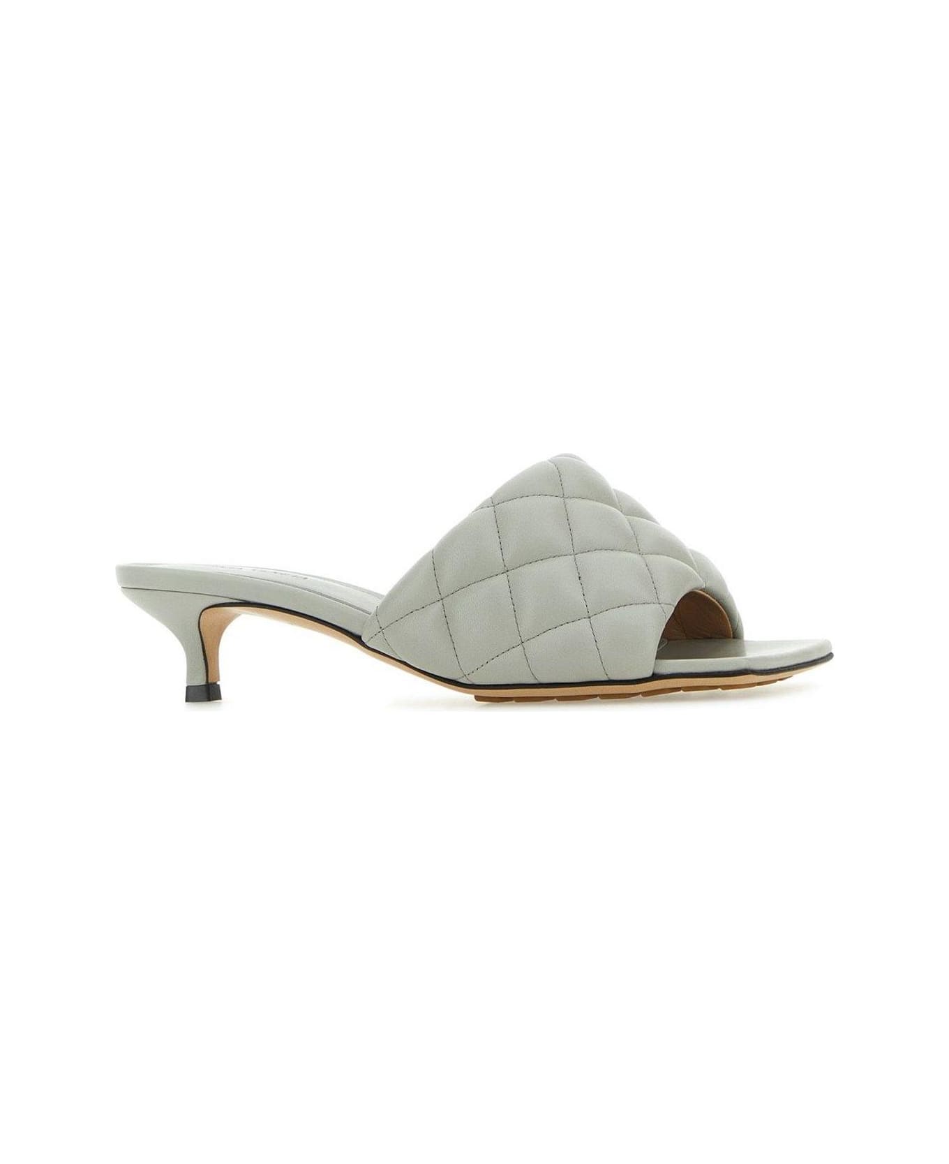 Bottega Veneta Padded Heeled Sandals - LIGHTGREY サンダル