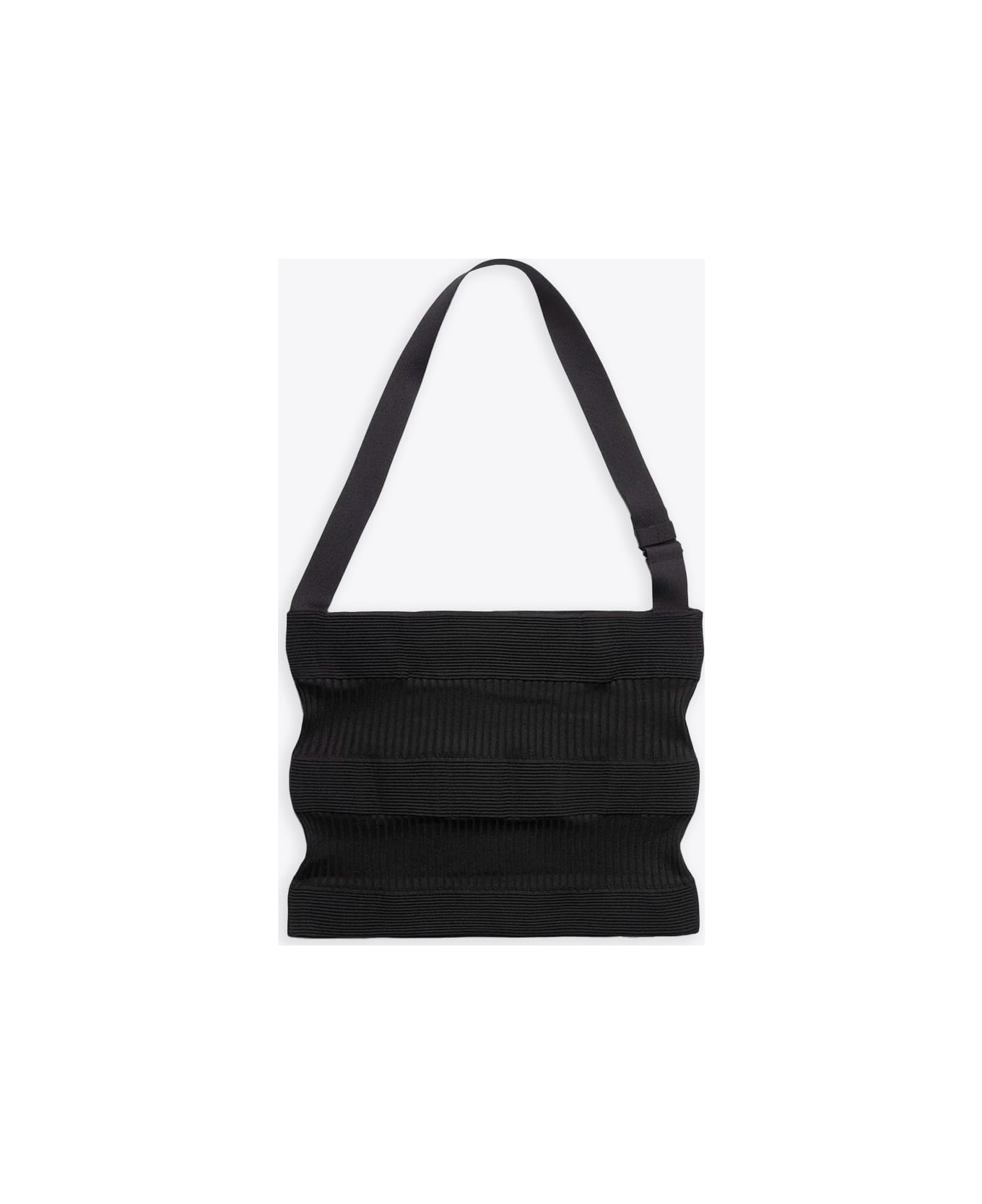 CFCL Strata Shoulder Bag 1 Black rib-knitted shopper bag - Strata shoulder bag 1 - Nero