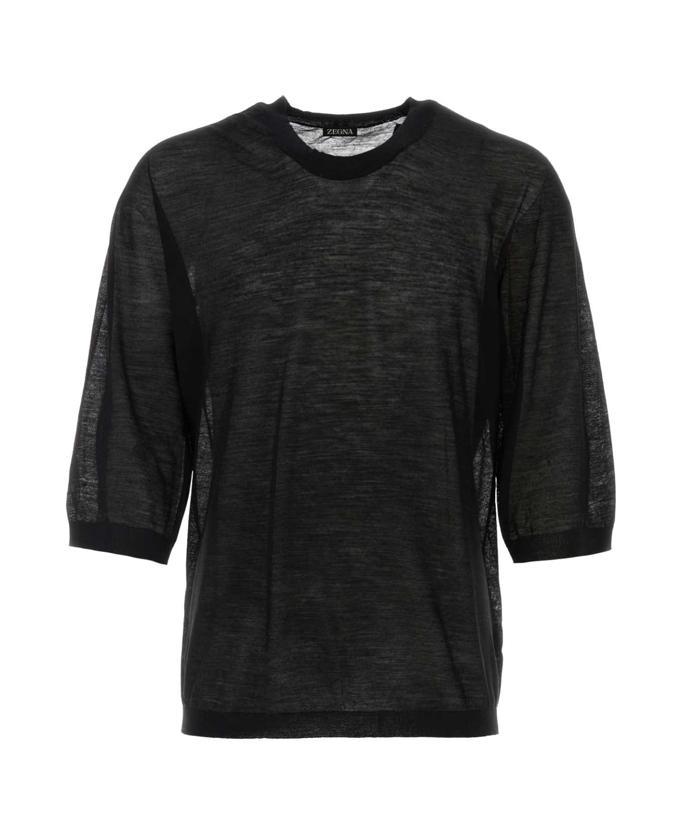 Zegna Black Wool Sweater Set - K09