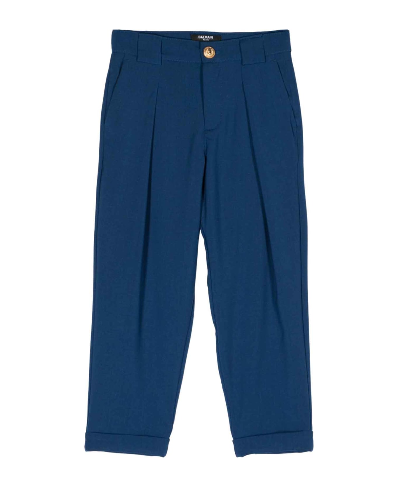 Balmain Blue Trousers Boy - Blu