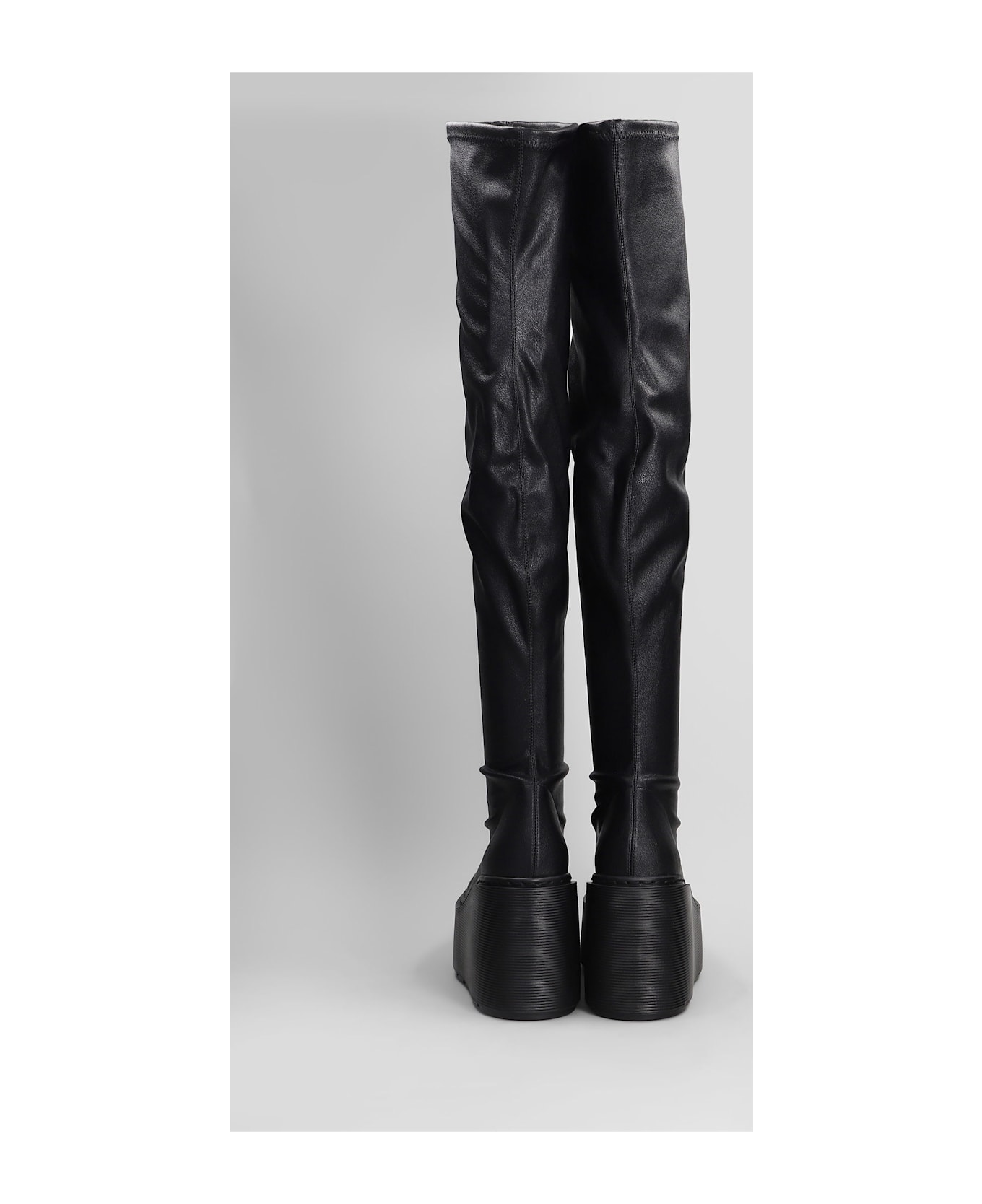 Vic Matié Davidson 101 High Heels Boots In Black Leather - black