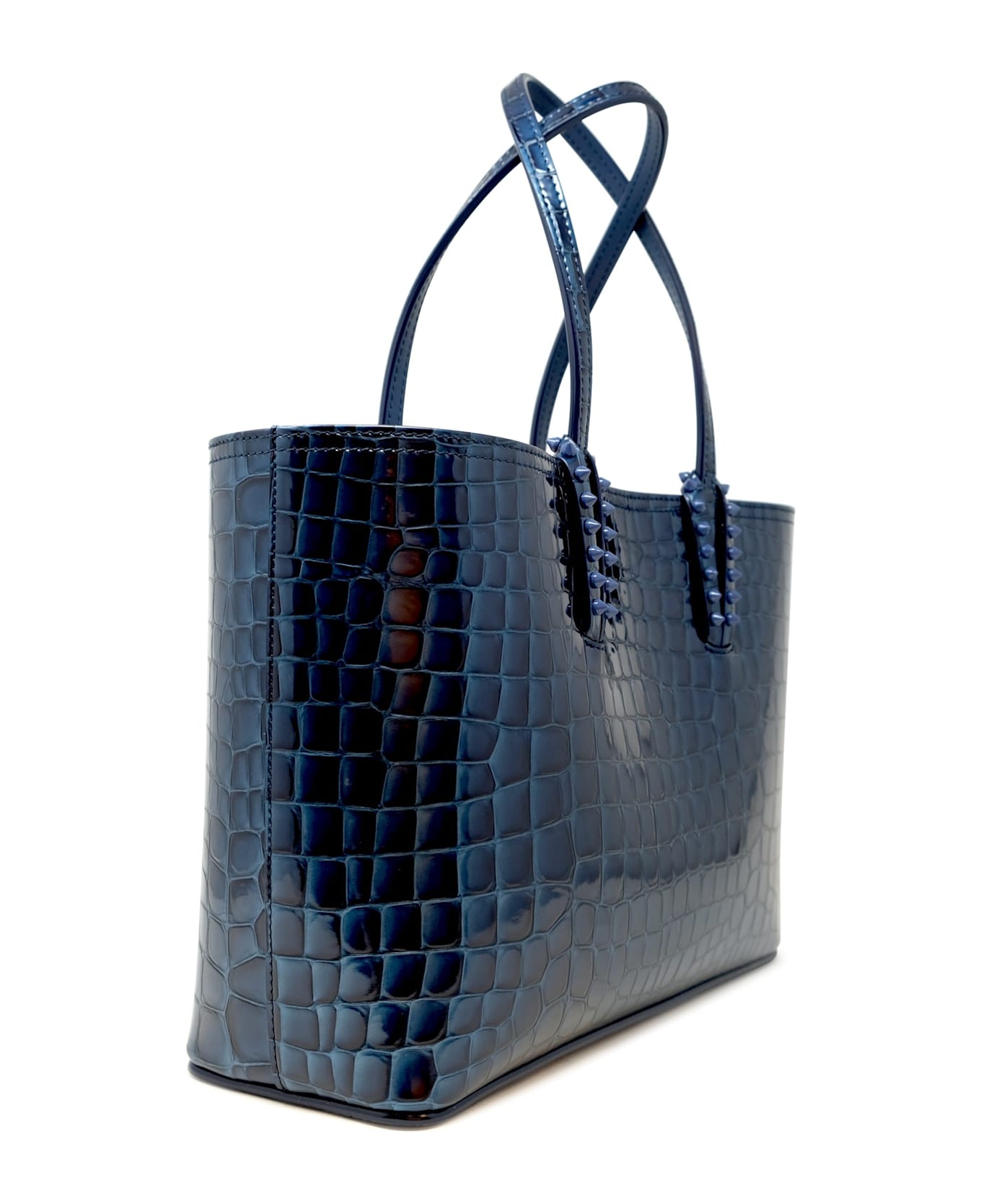 Christian Louboutin Denim Leather Cabata Small Calf Ali Bag - DENIM