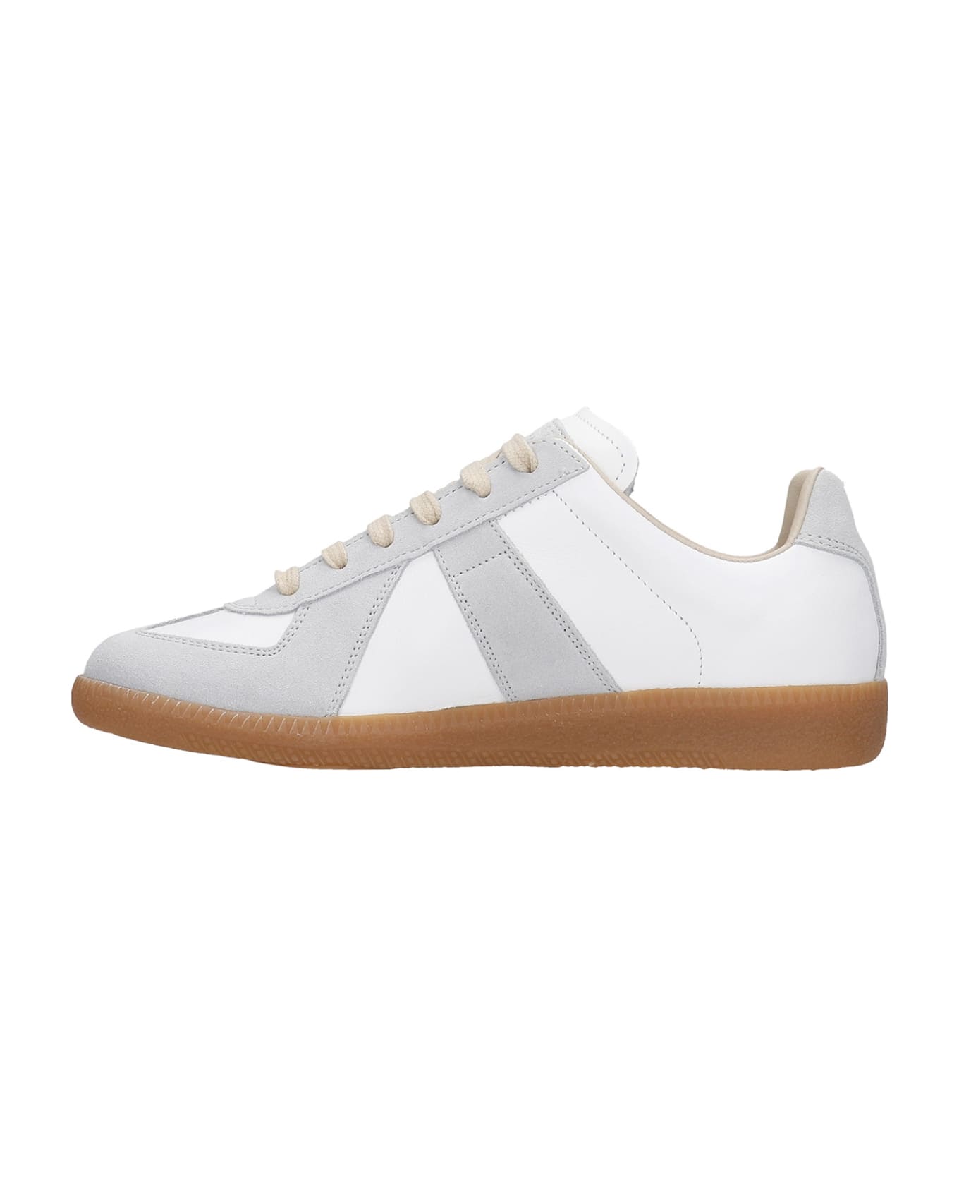 Maison Margiela Replica Sneakers In White Leather - white