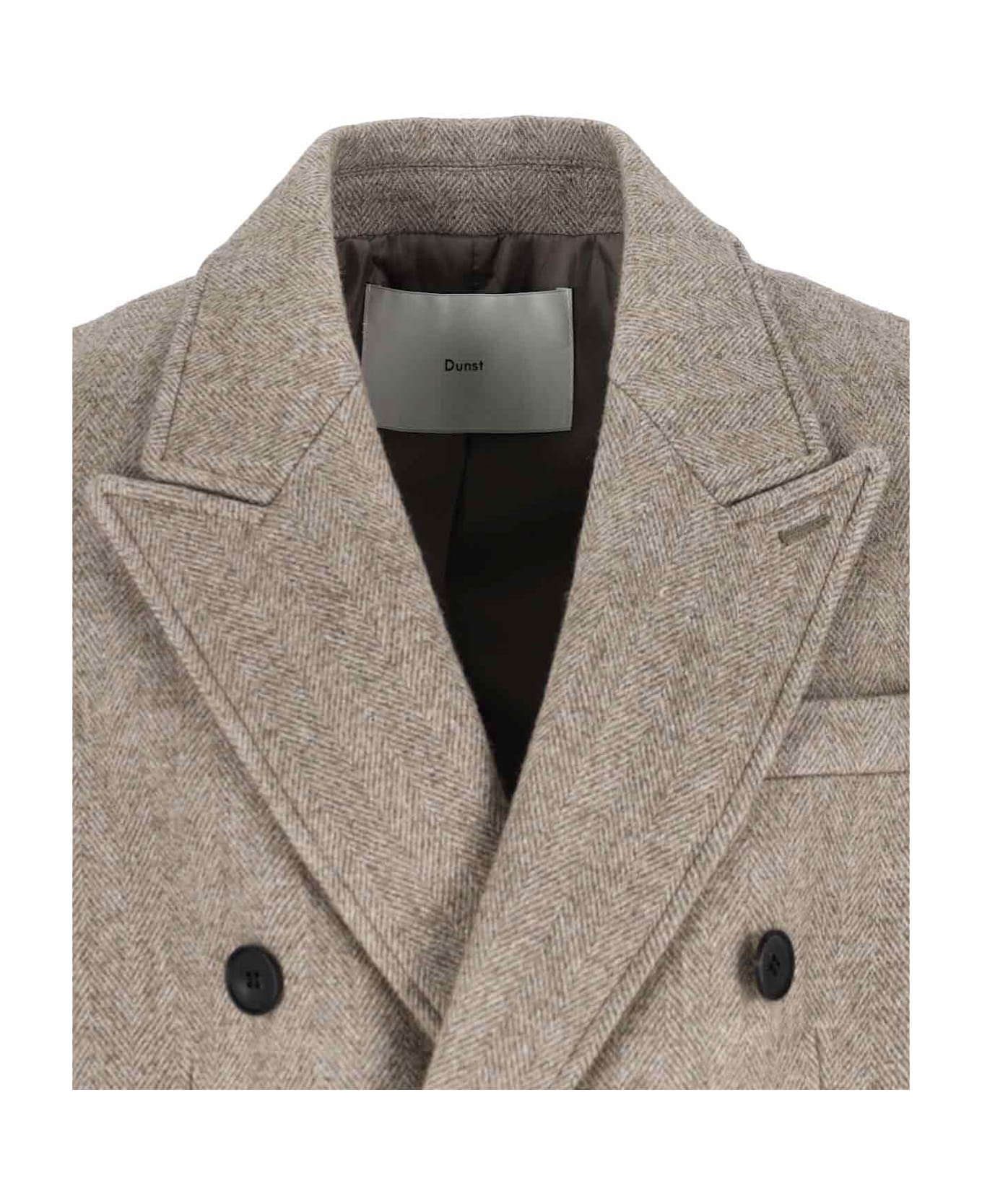 Dunst Double-breasted Wool Blend Coat - Beige