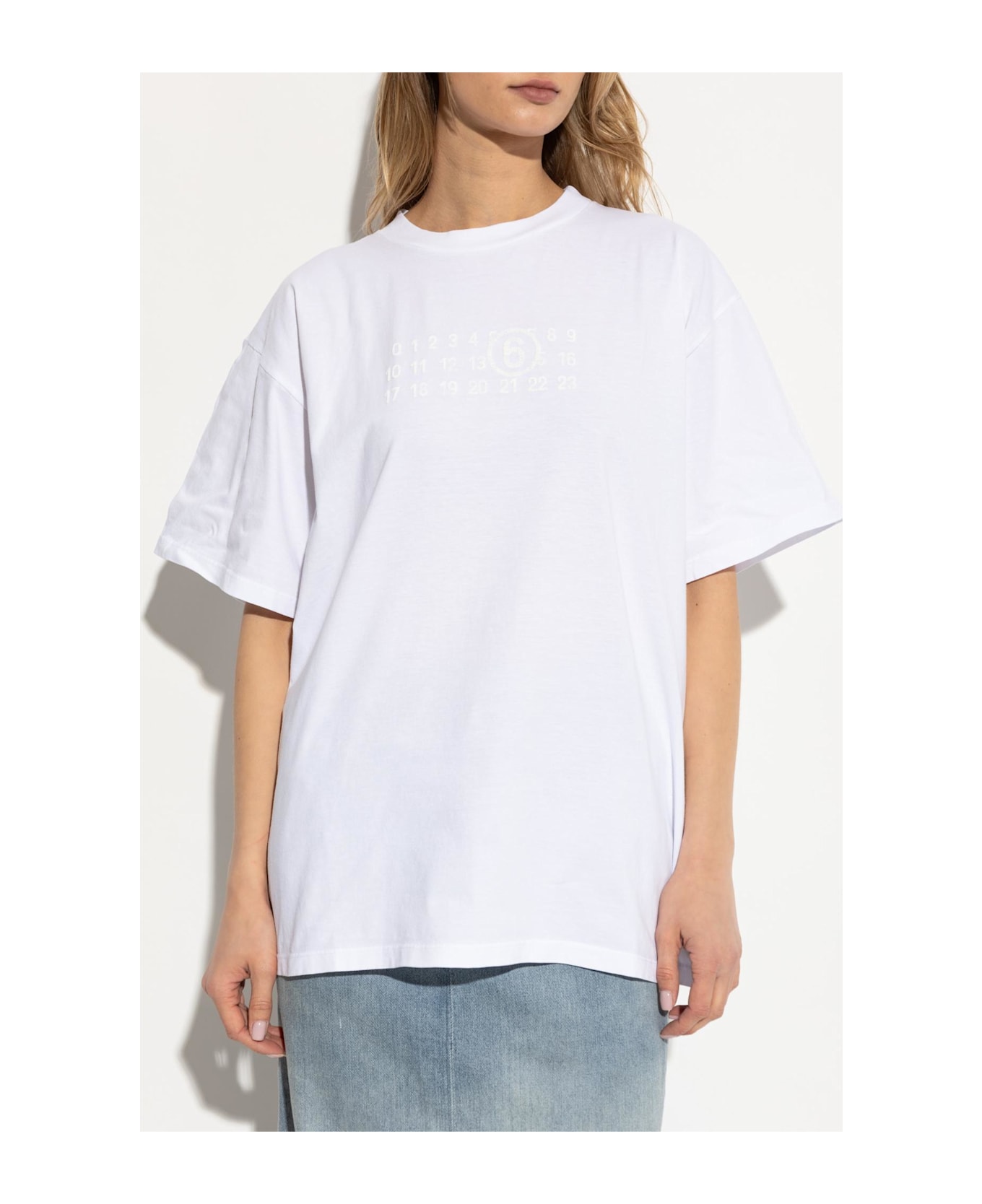 MM6 Maison Margiela Logo T-shirt - White