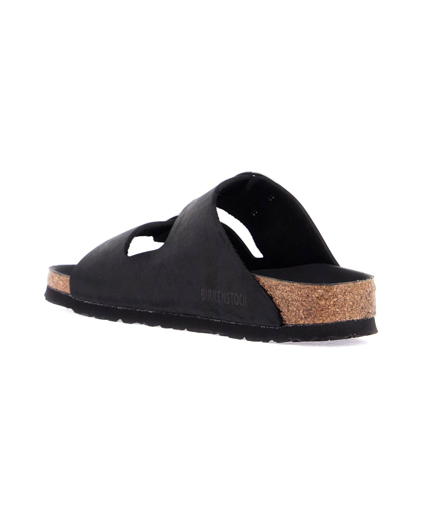 Birkenstock Big Buckle Arizona Slides - Black