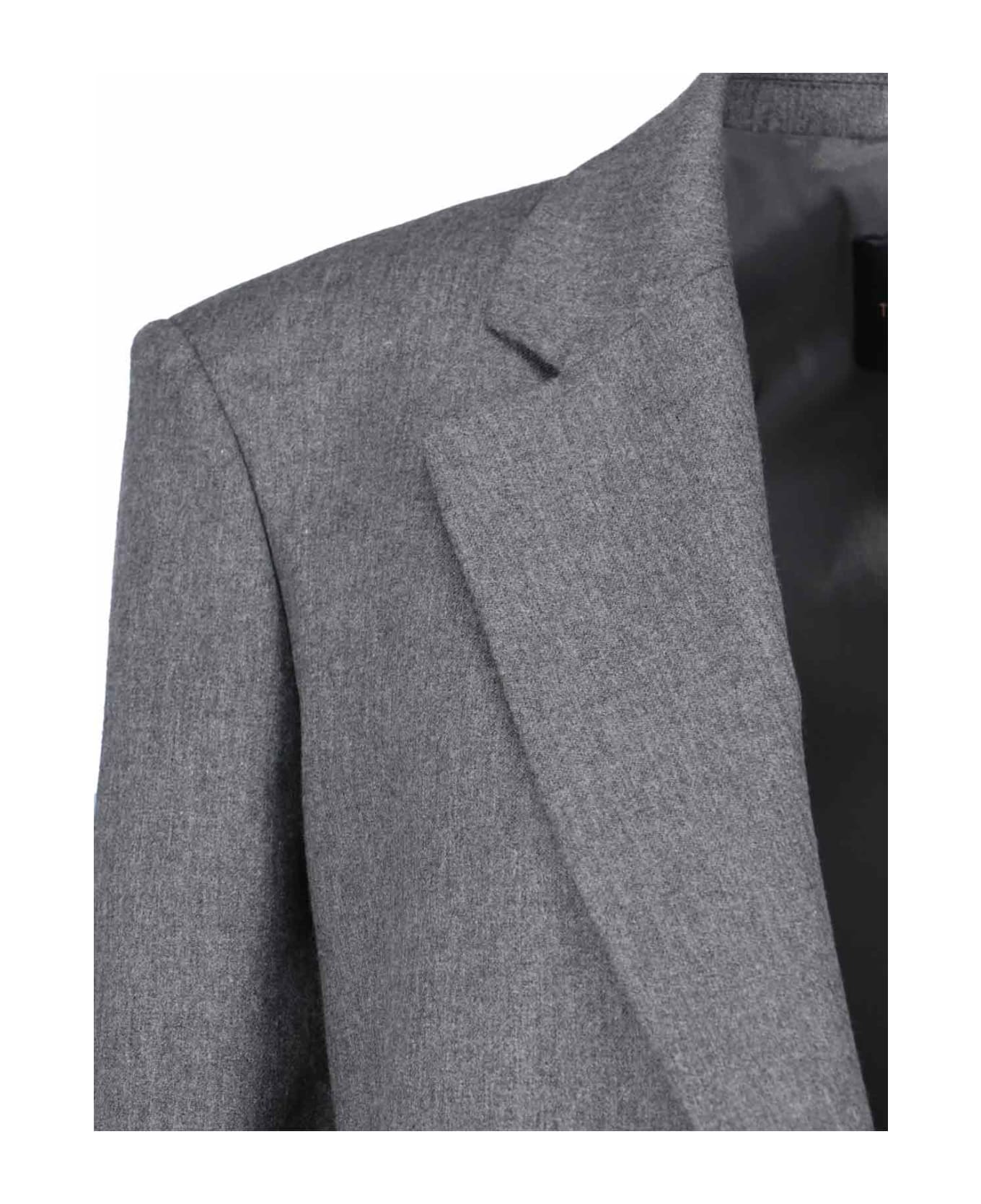 The Andamane Single-breasted Blazer - Gray