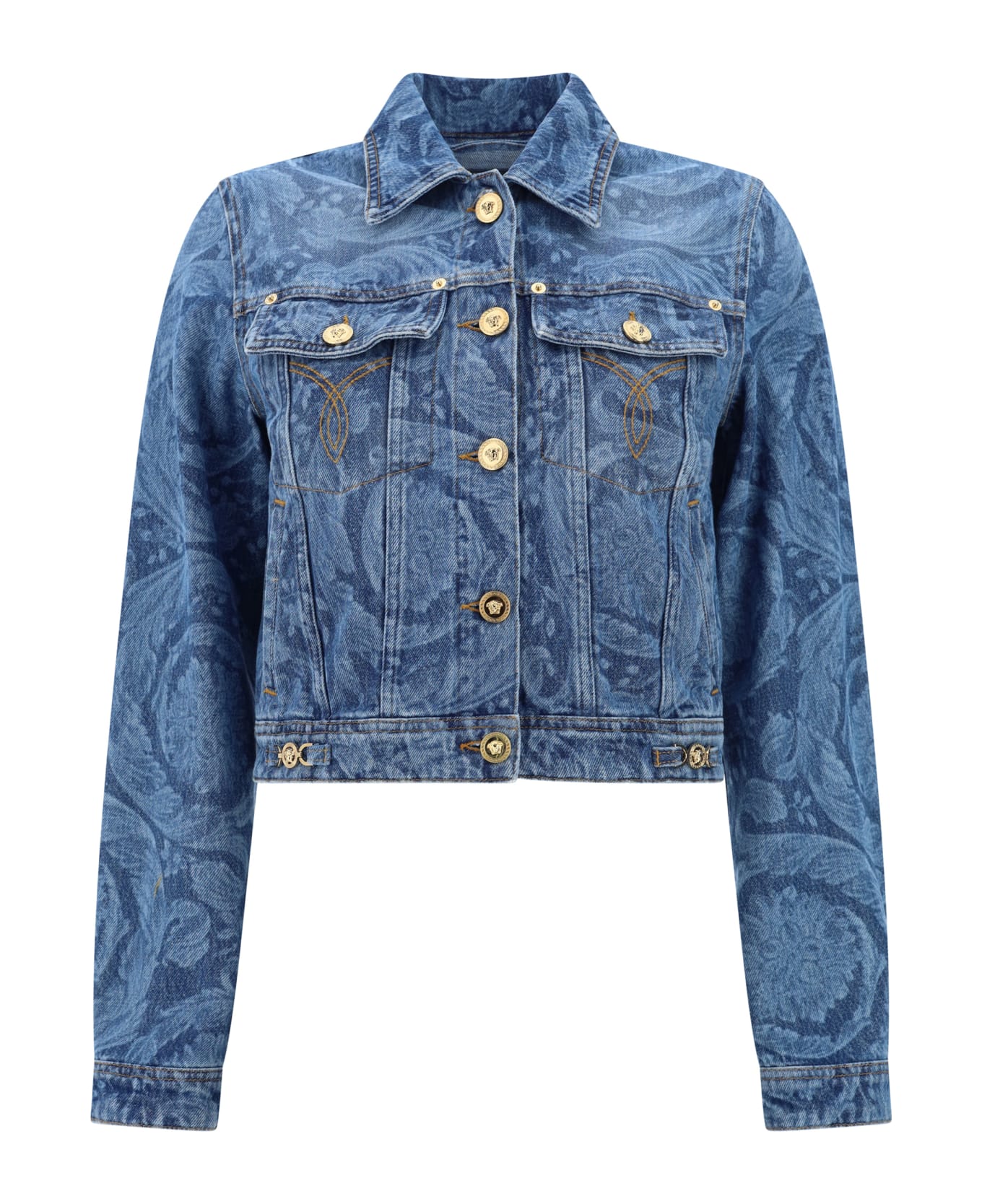 Versace Slim Fit Denim Jacket - Medium Blue ジャケット