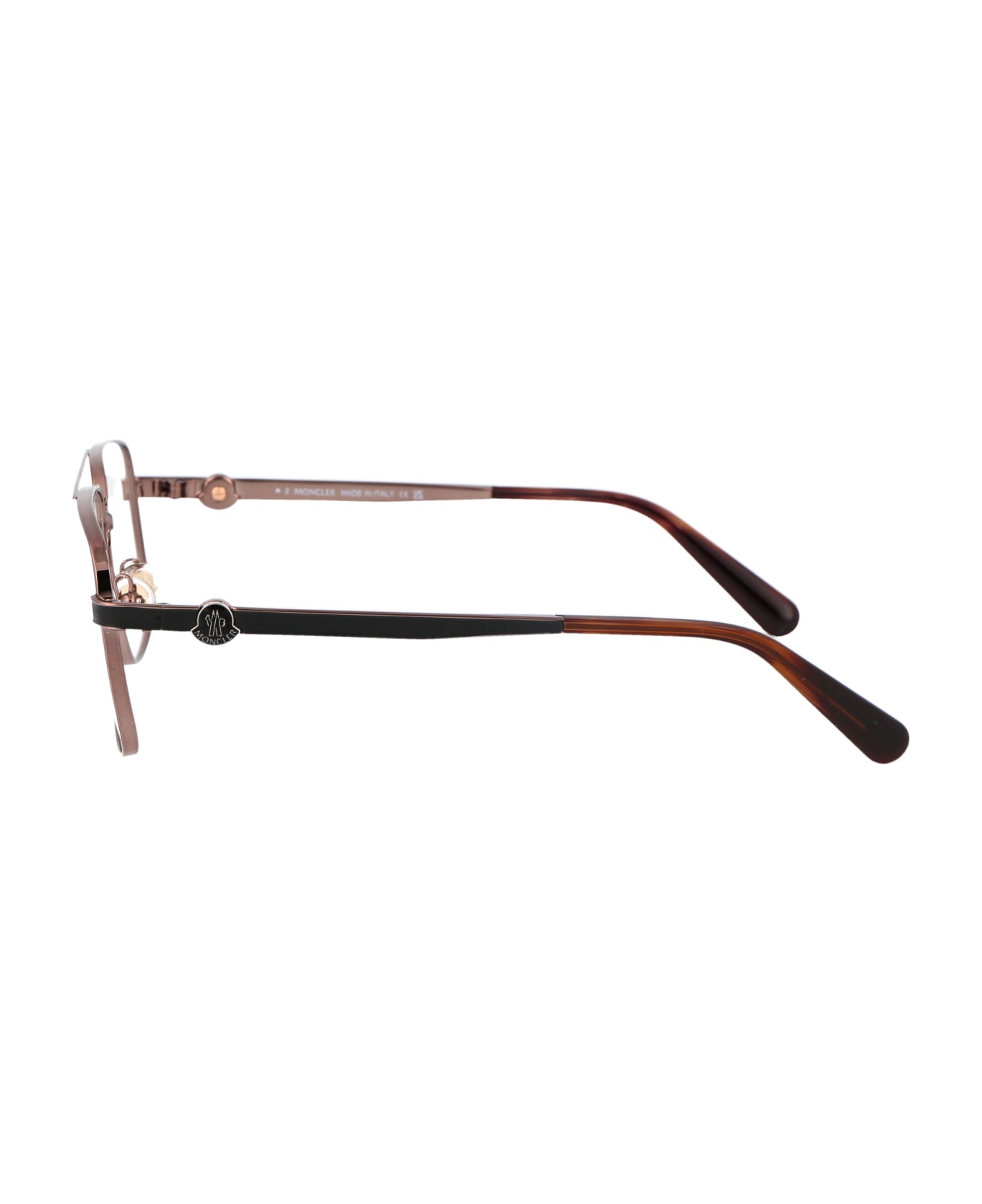 Moncler Eyewear Ml5178 Glasses - 036 Bronzo Scuro Lucido