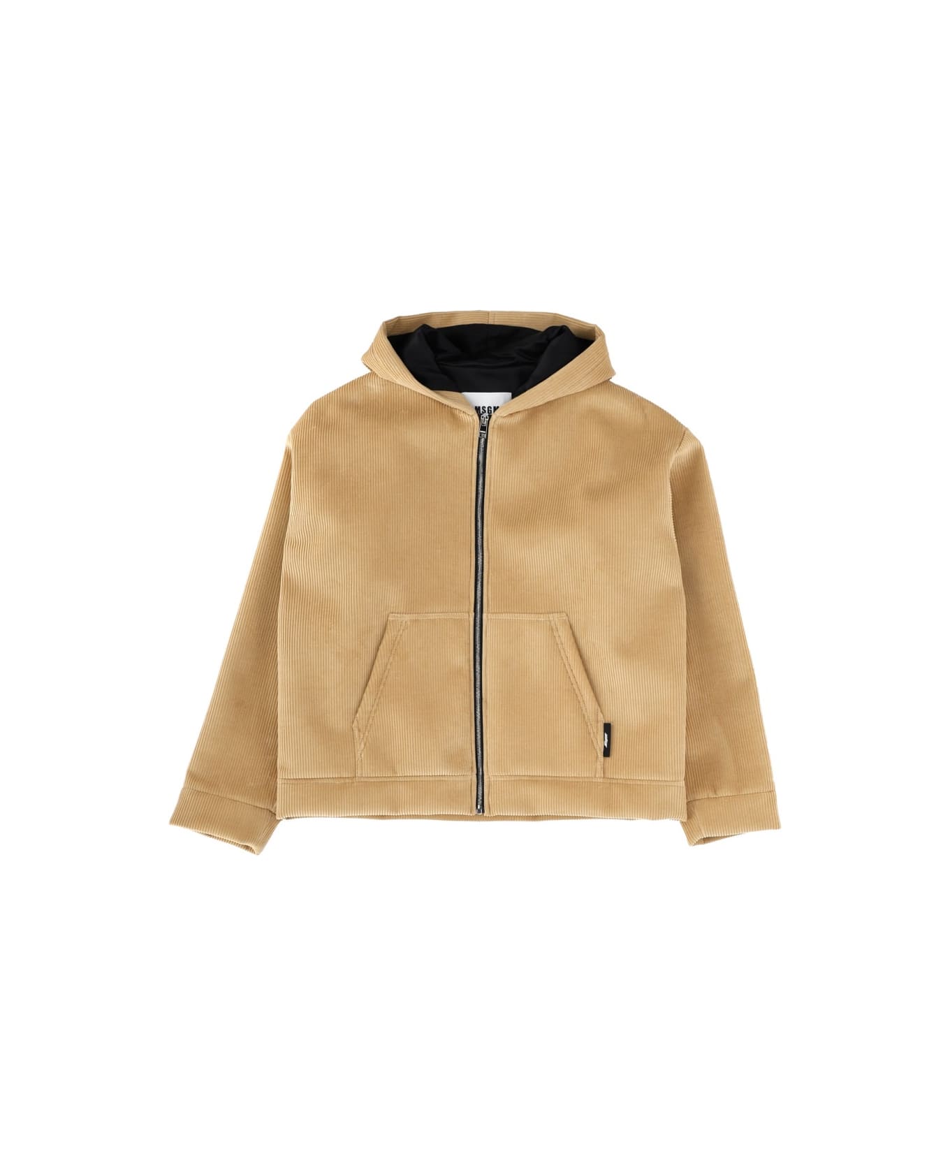 MSGM Velvet Jacket - BEIGE