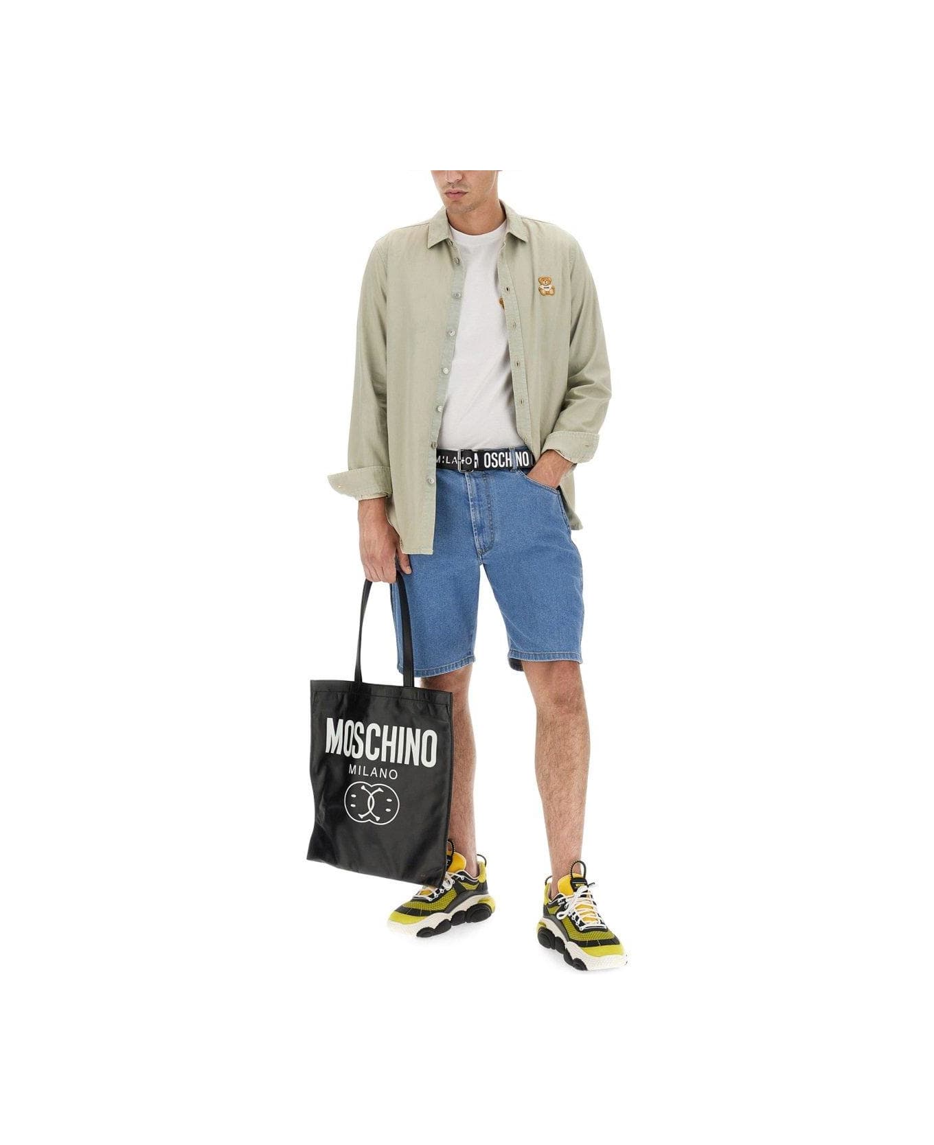 Moschino Buttoned Long-sleeved Denim Shirt Moschino シャツ
