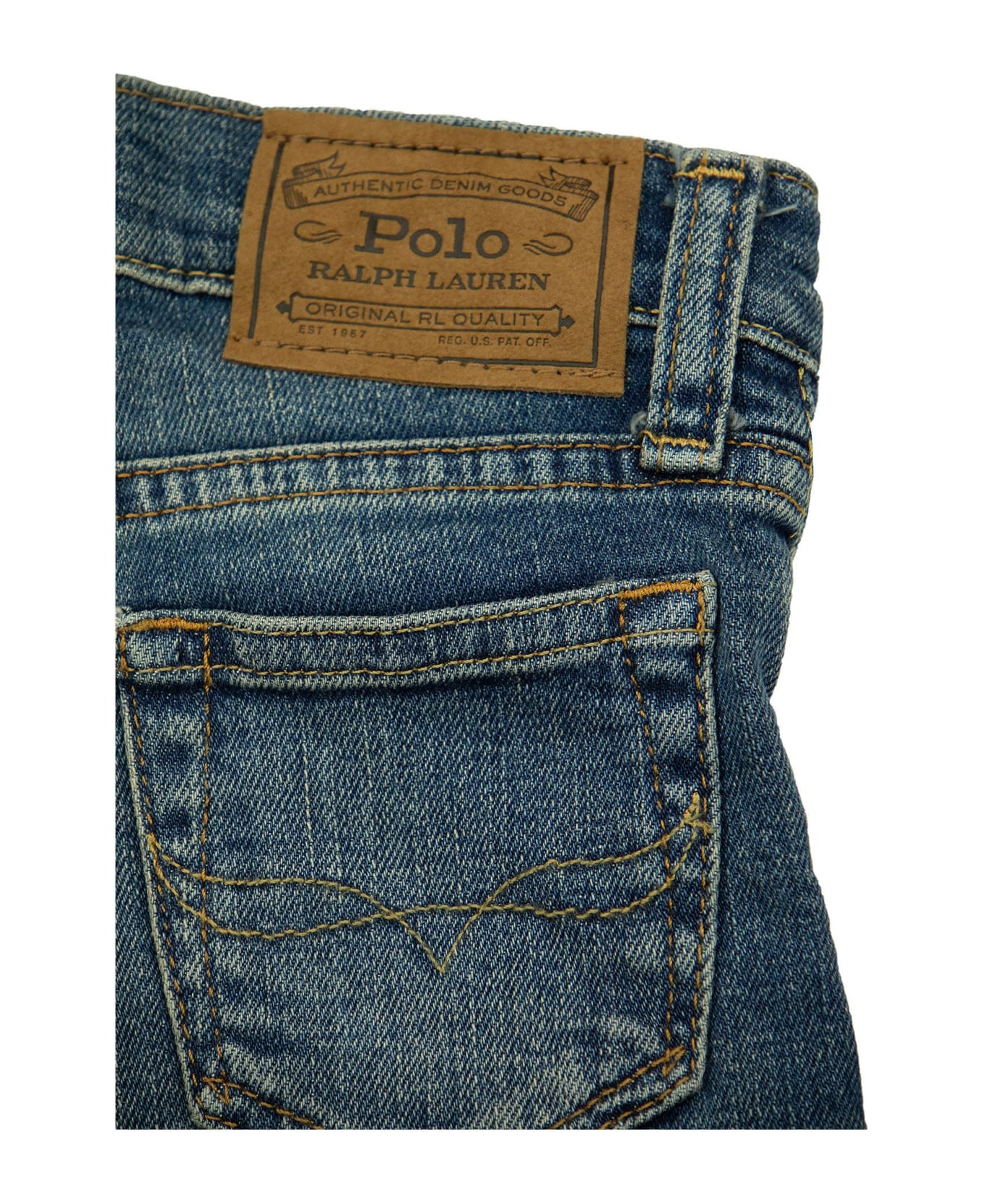 Polo Ralph Lauren Five-pocket Slim Jeans - Blue