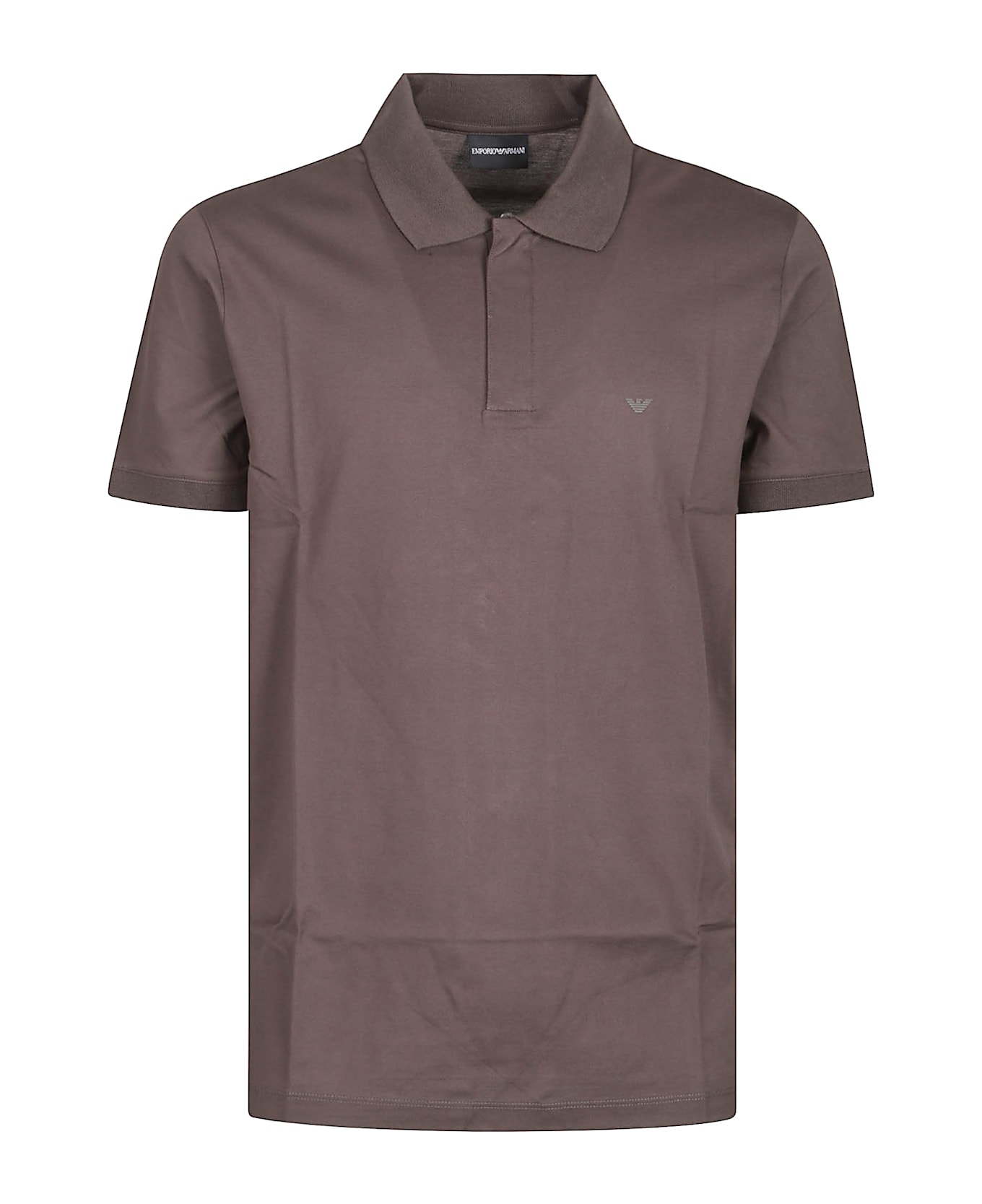 Emporio Armani Travel Essential Short Sleeve Polo Shirt - Major Brown