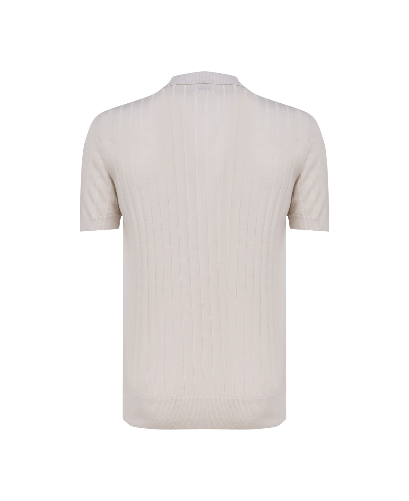 Eleventy Short-sleeved Polo Shirt - Beige
