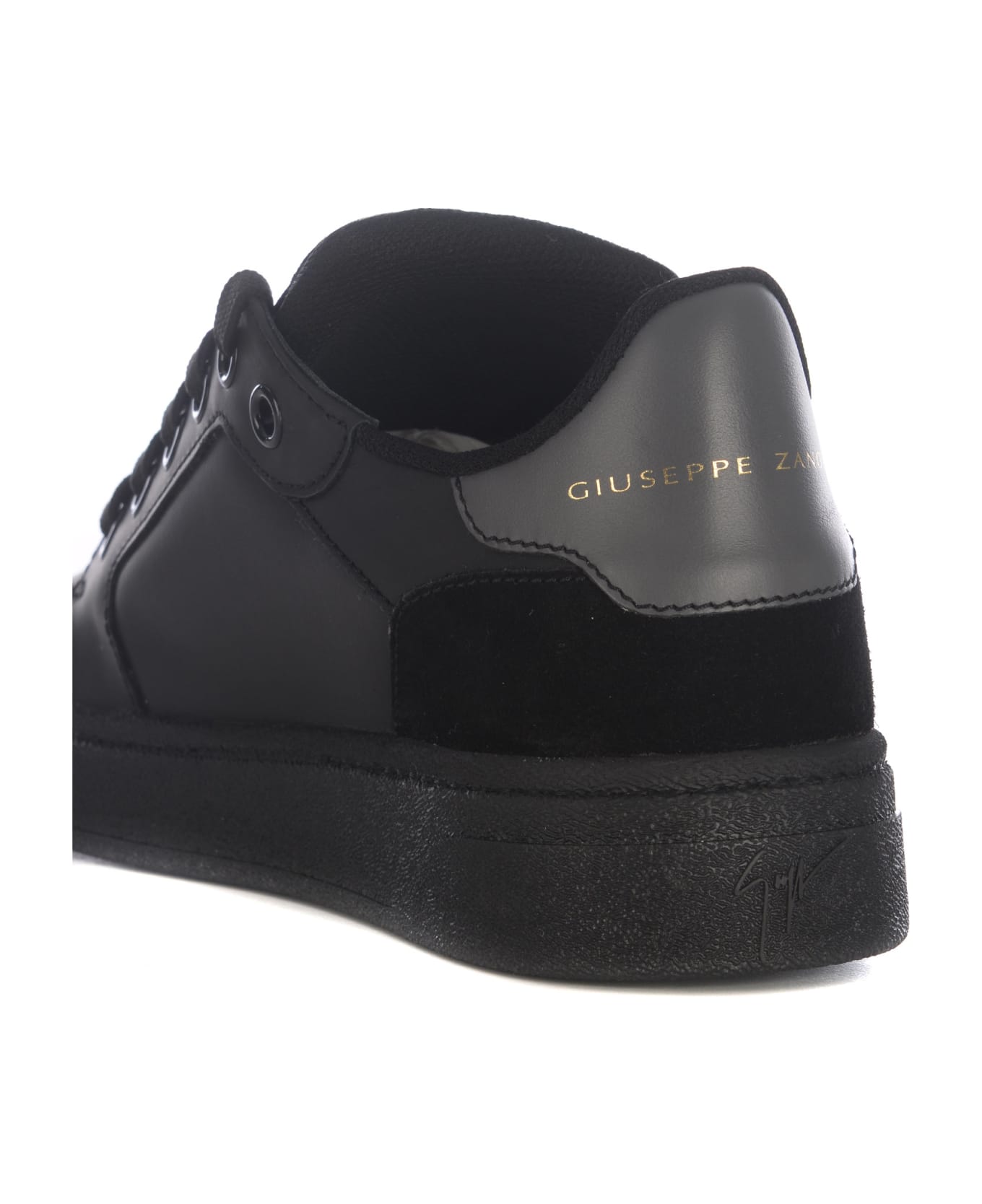 Giuseppe Zanotti Sneakers Giuseppe Zanotti "gz94" In Leather And Velvet - Nero