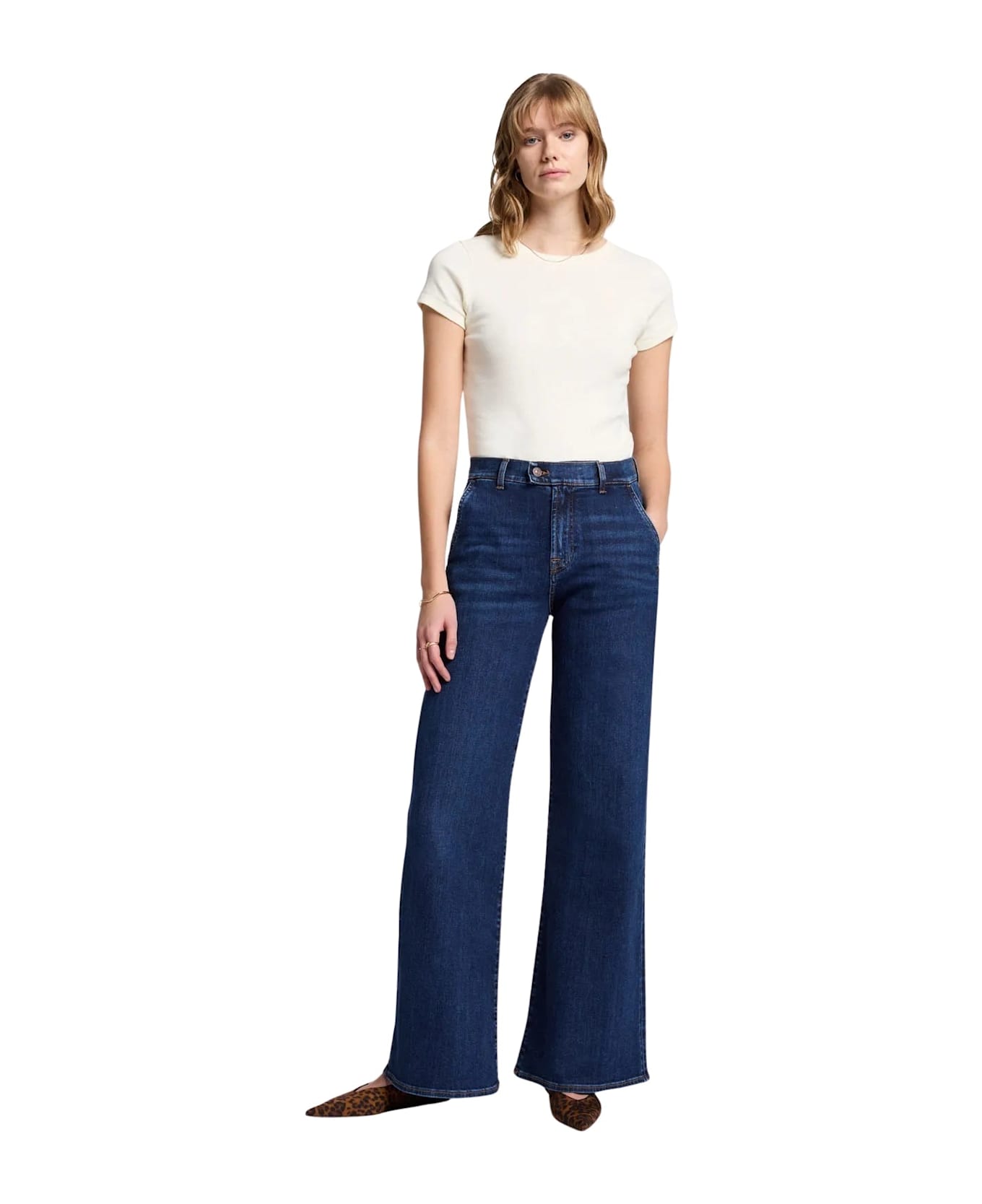 7 For All Mankind Tailored Lotta - Dark Blue