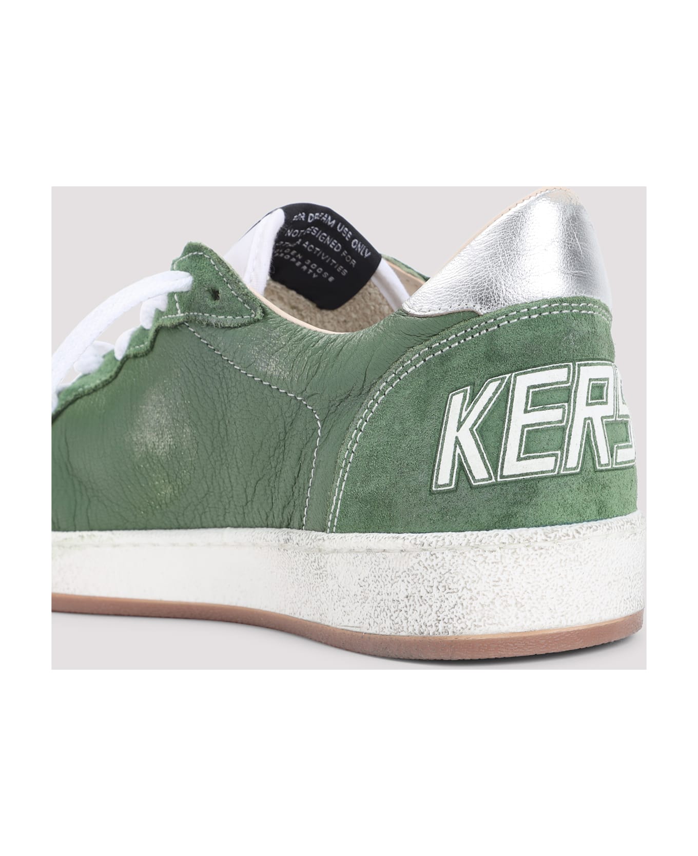 Golden Goose Ball Star Sneakers - Green White Silver