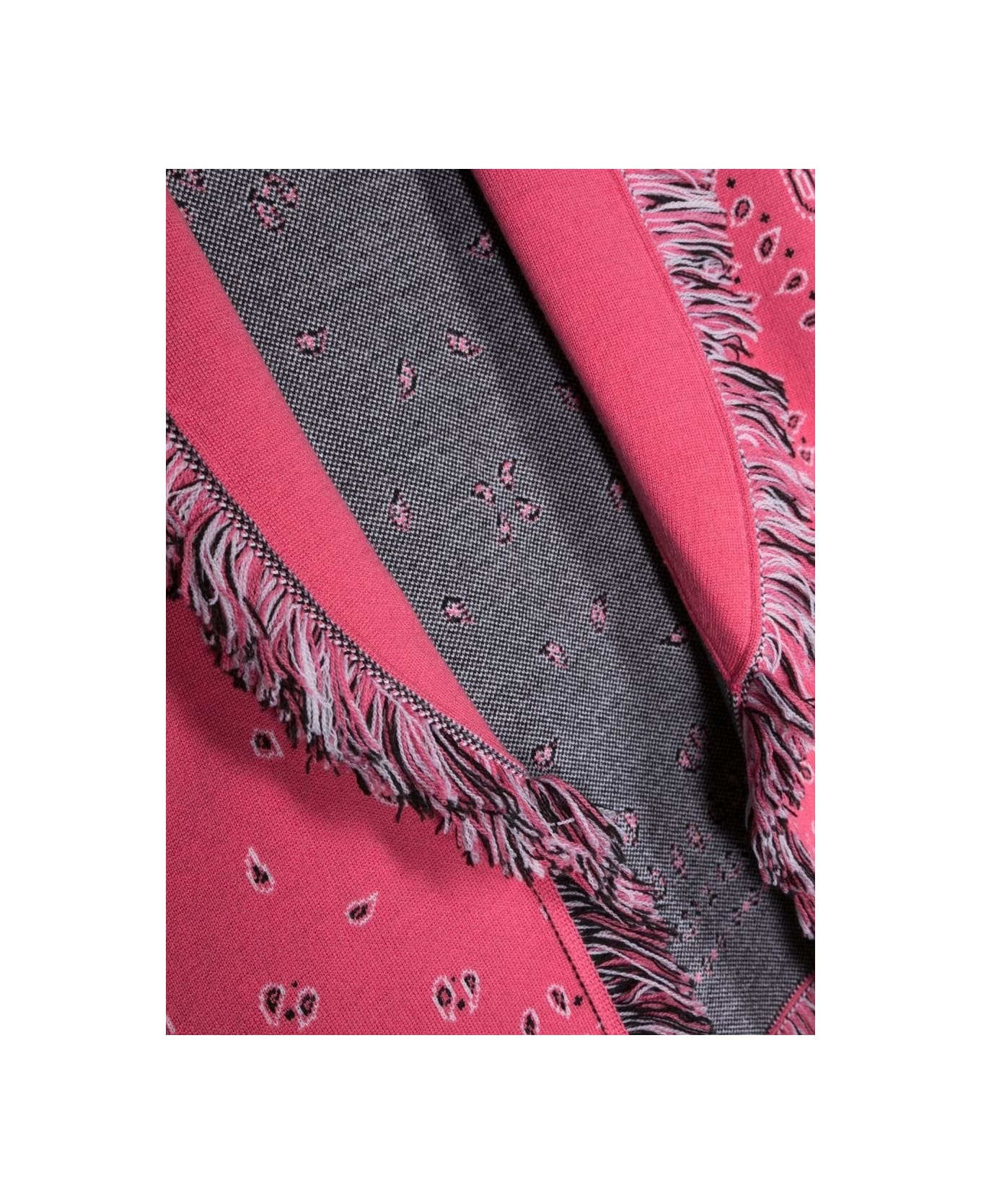 Alanui Jacquard Cardigan - FUCHSIA