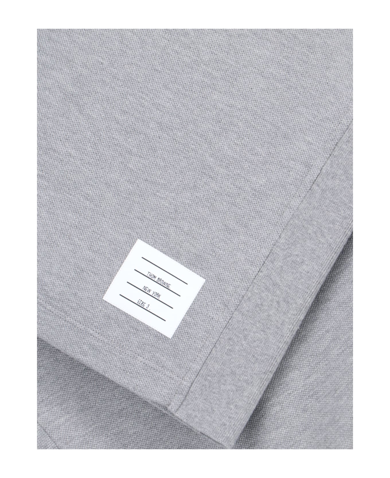 Thom Browne 
short Sleeve Tee
 Cotton T-shirt - Grey