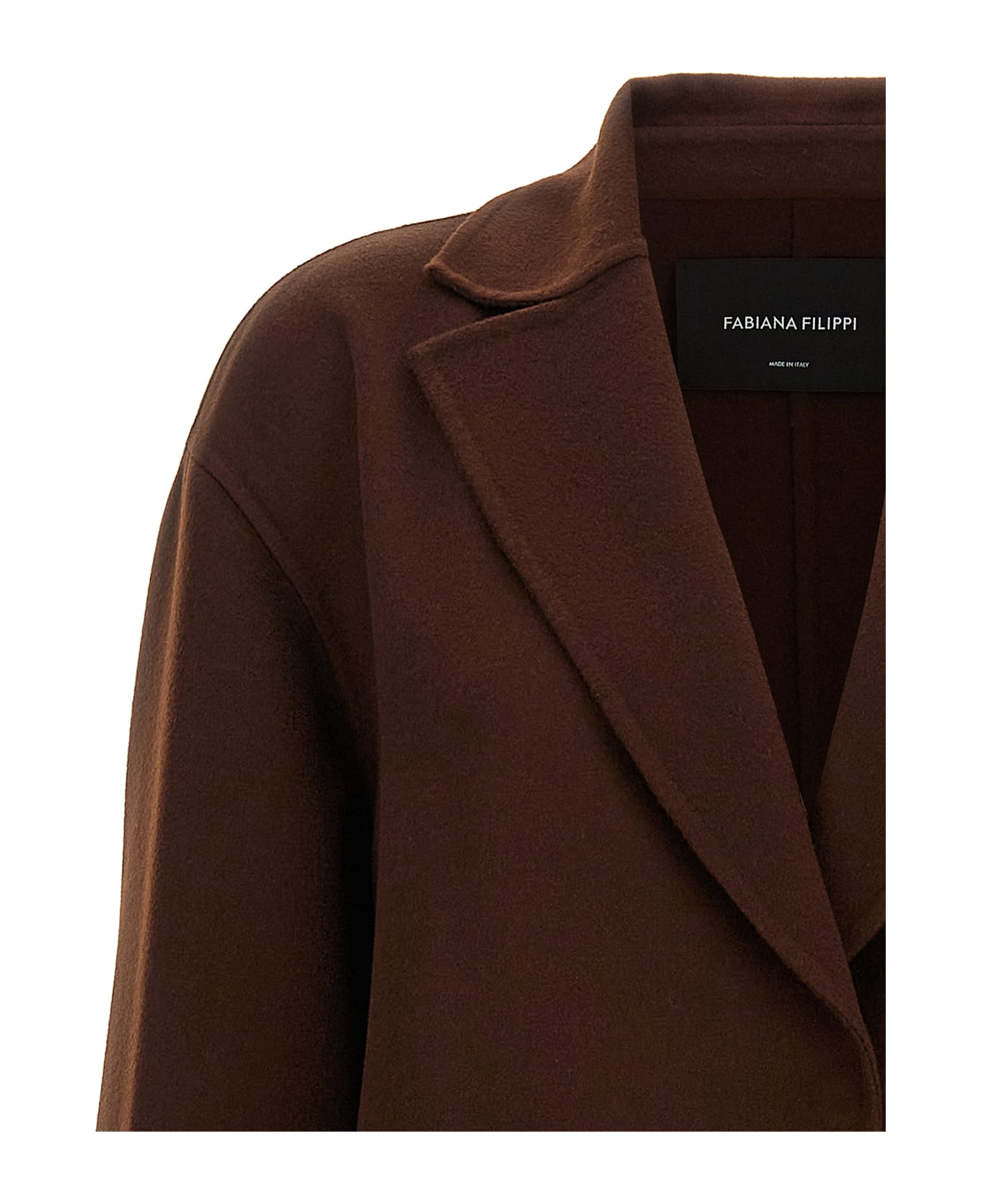Fabiana Filippi Dressing Gown Coat - Brown