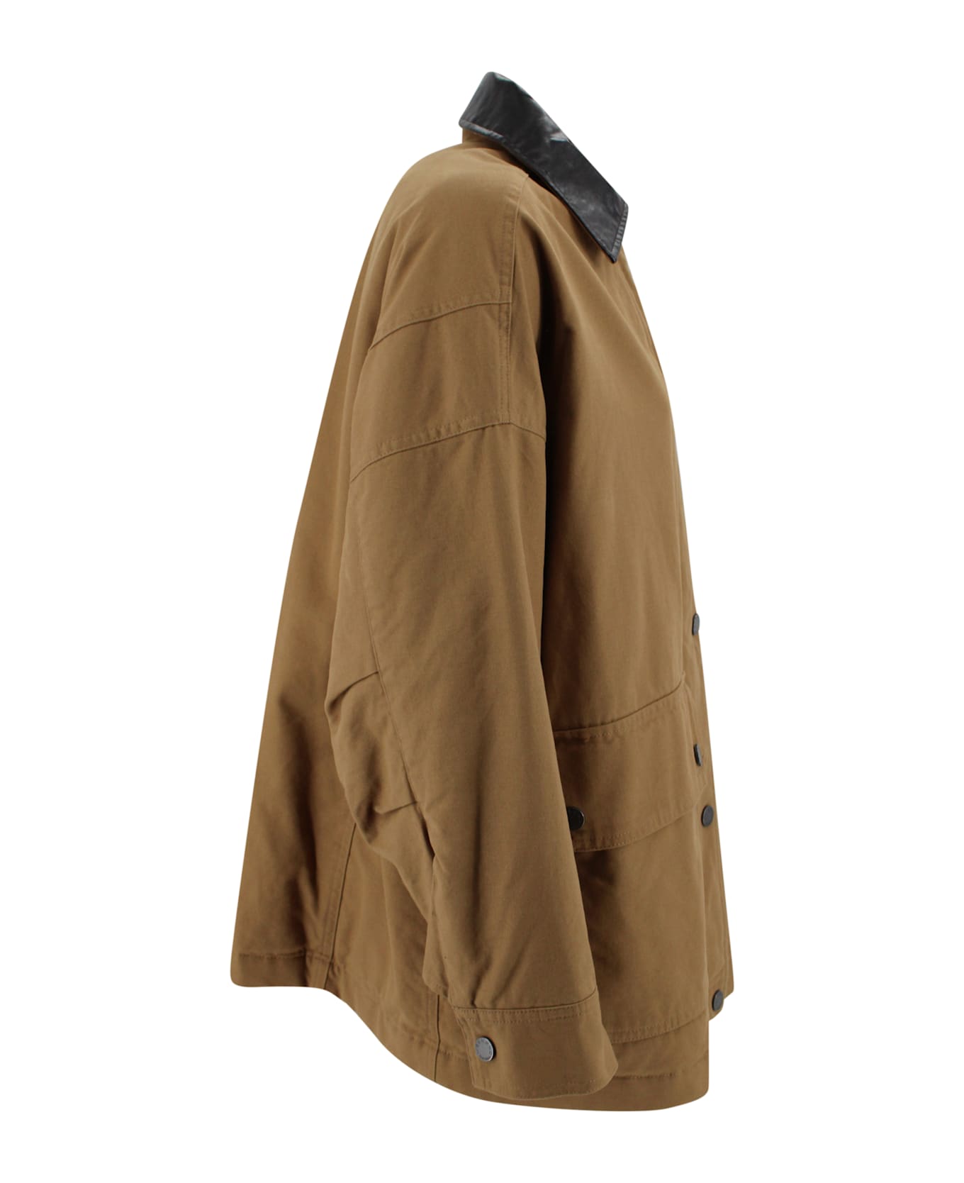Weekend Max Mara Camel Cotton Canvas Jacket - Camel