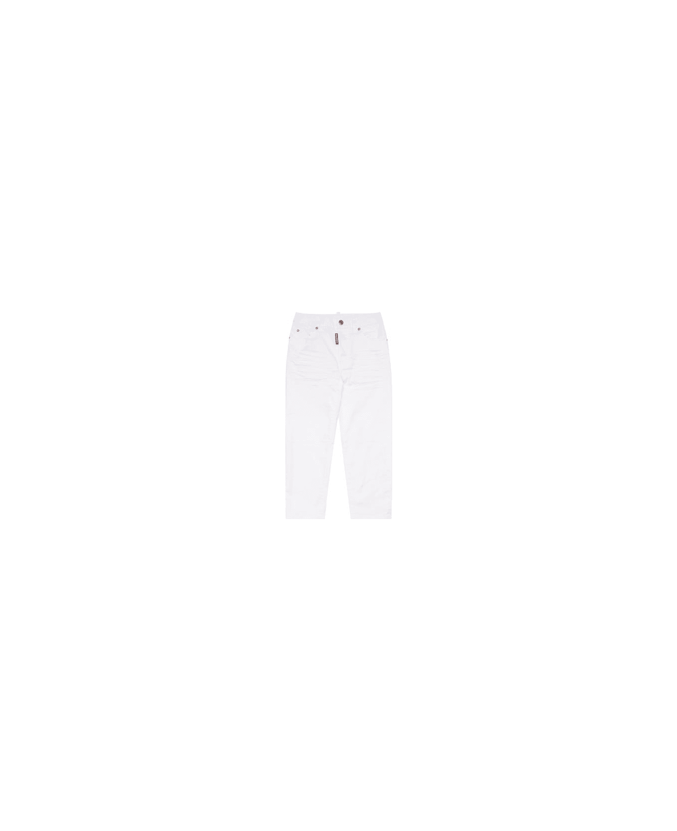 Dsquared2 Jeans Con Logo - White ボトムス