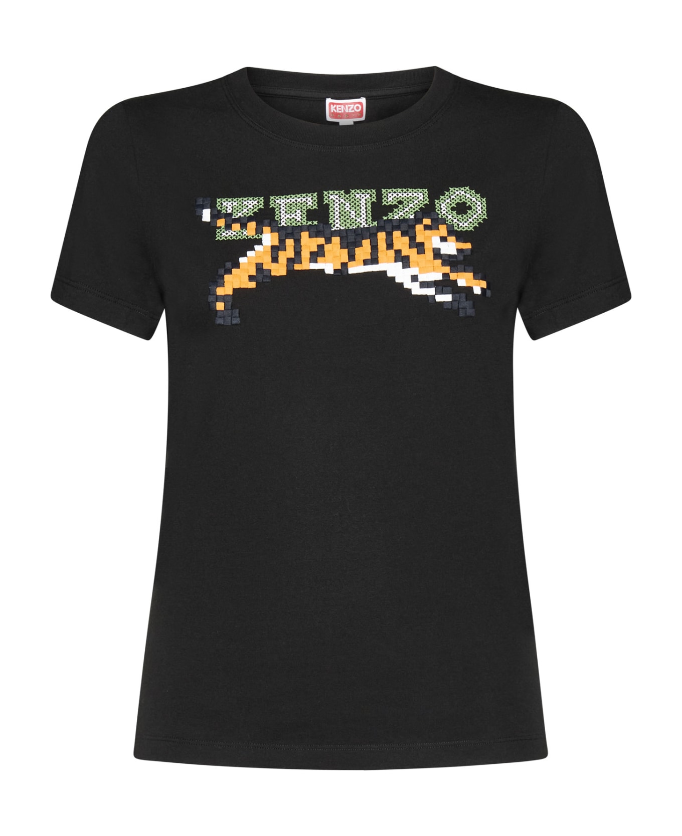 Kenzo Pixel Logo T-shirt - Black