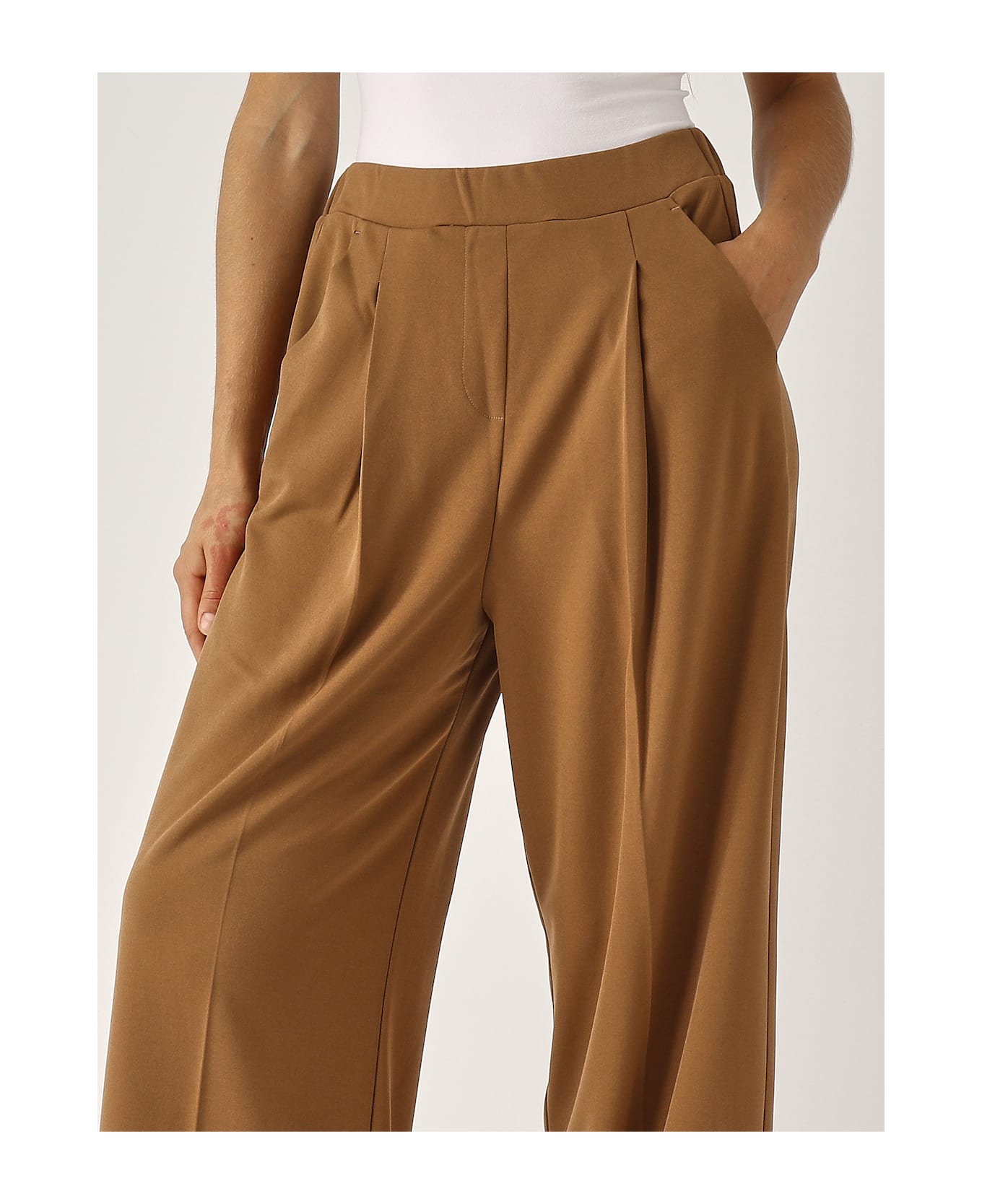 Max Mara Euclide Trousers - CAMMELLO