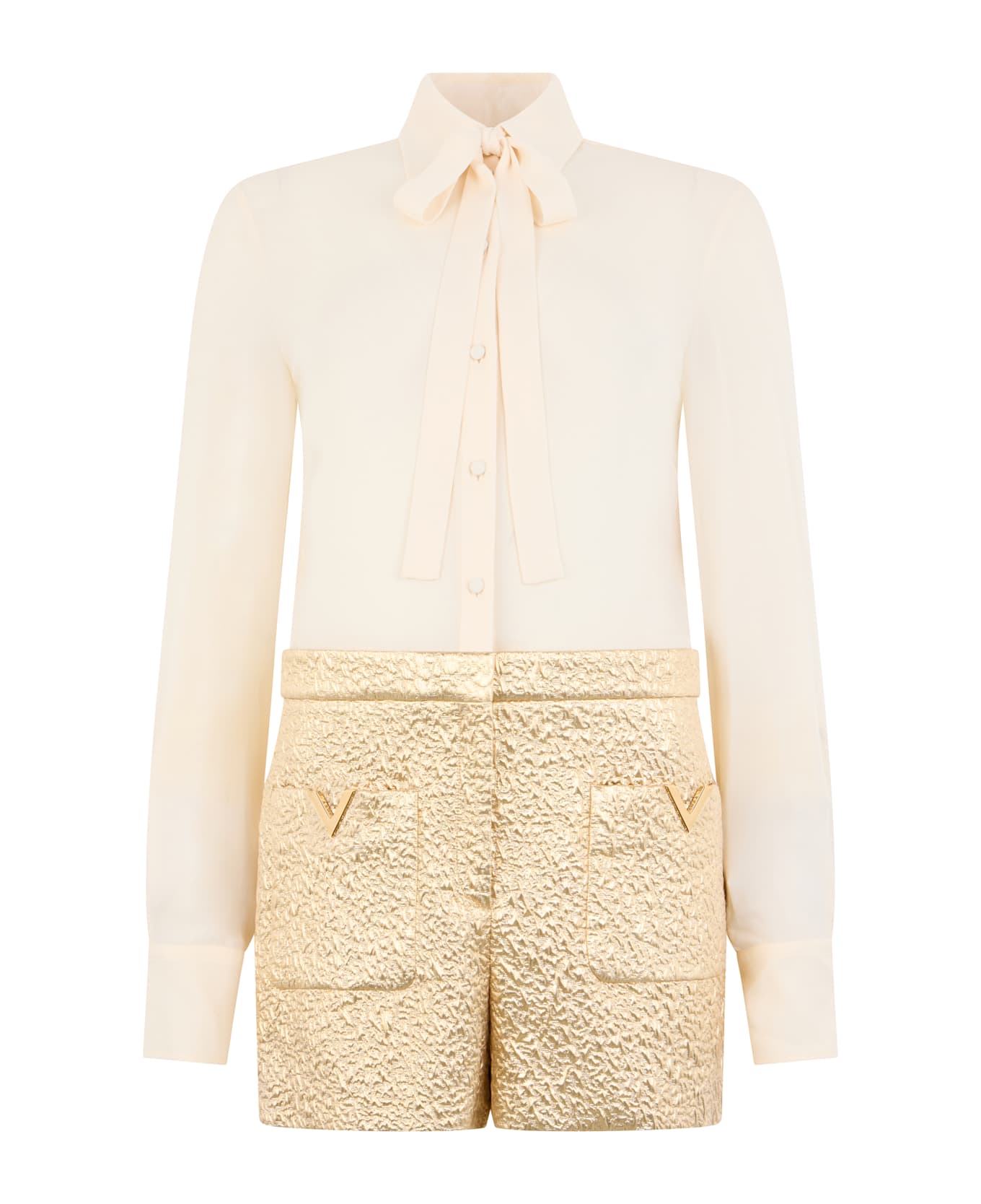 Valentino Garavani Silk Suit - Ivory