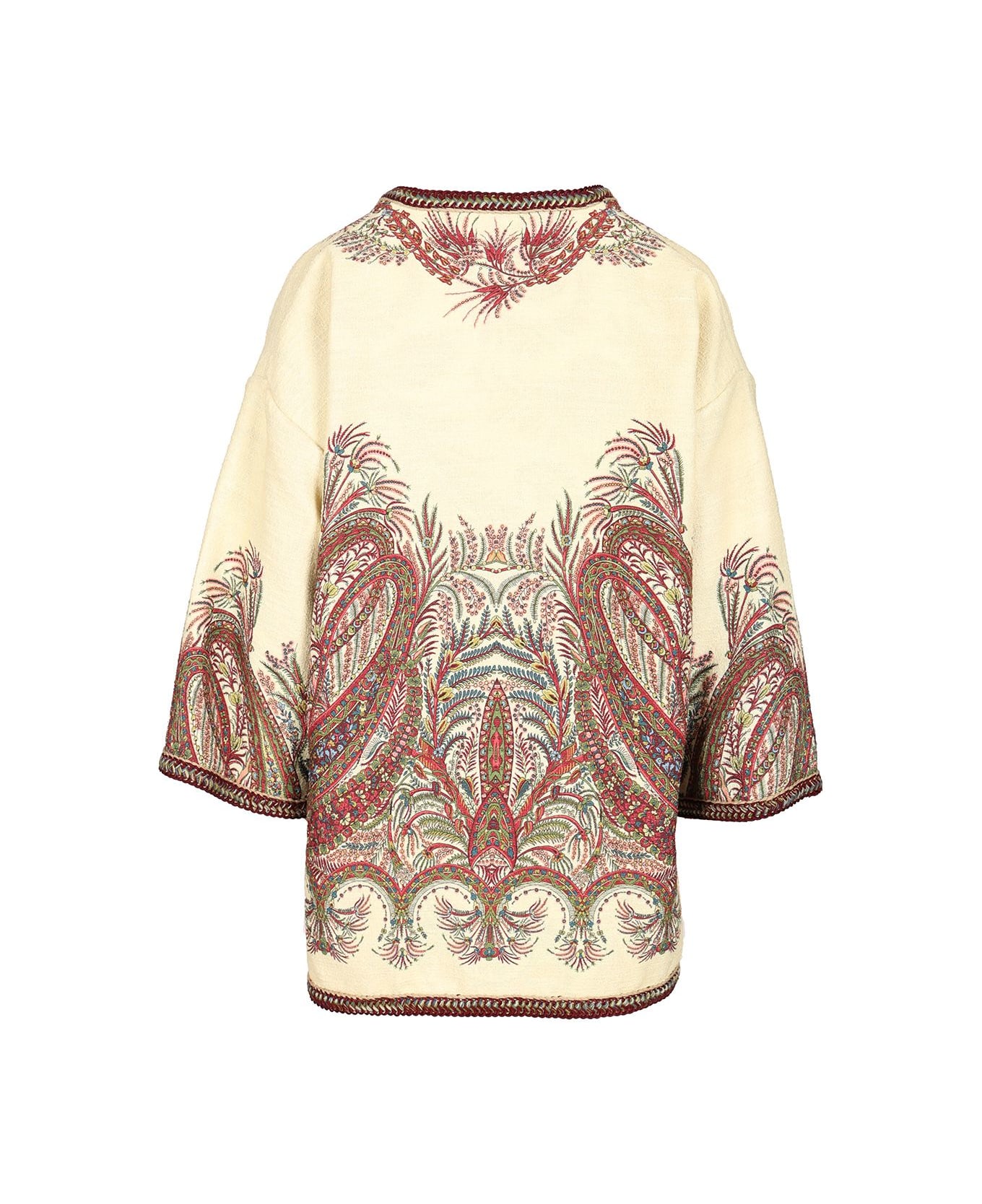 Etro Short Kesa In Bouclé Fabric - MULTICOLOUR