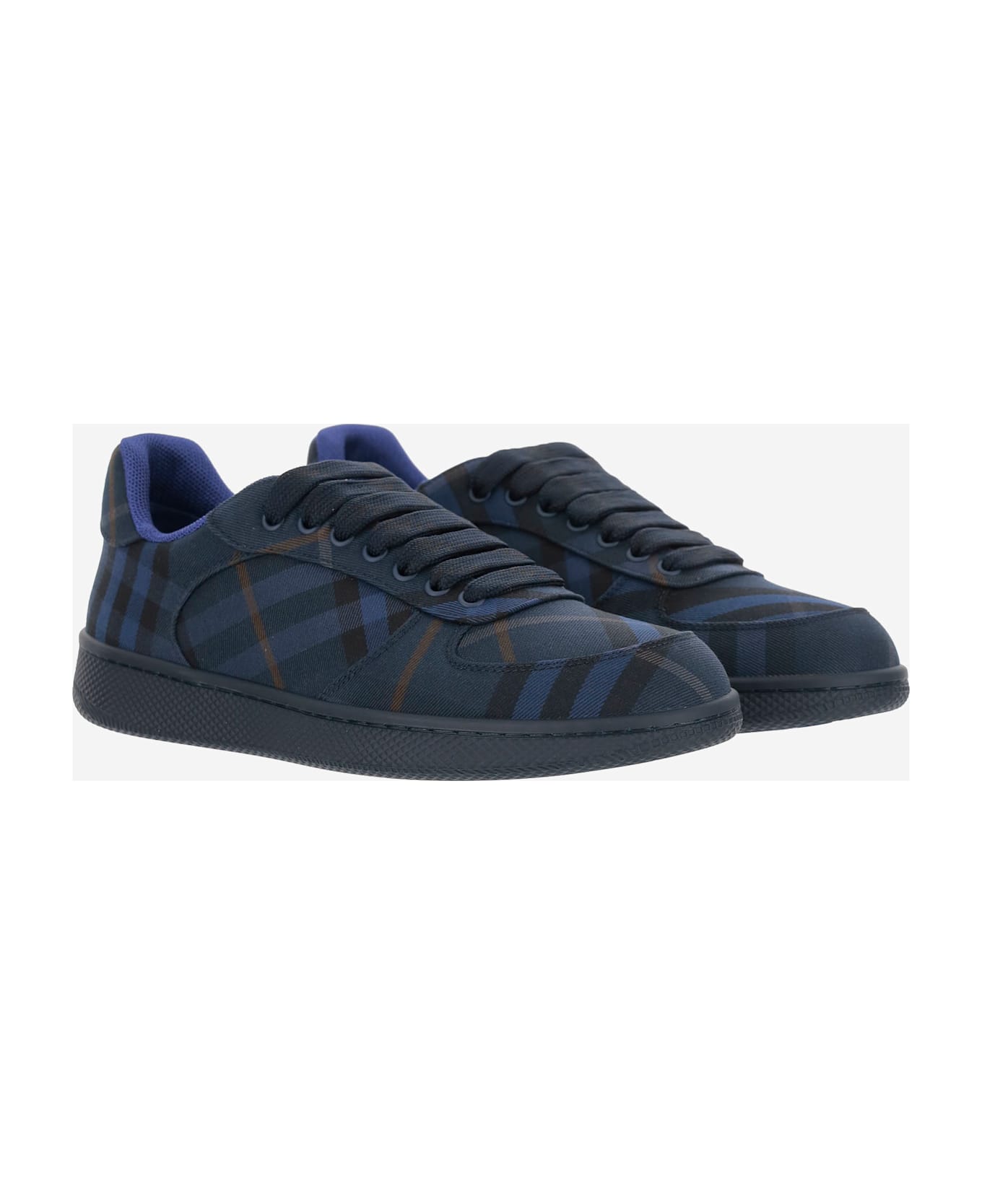 Burberry Terrace Check Sneakers - Red