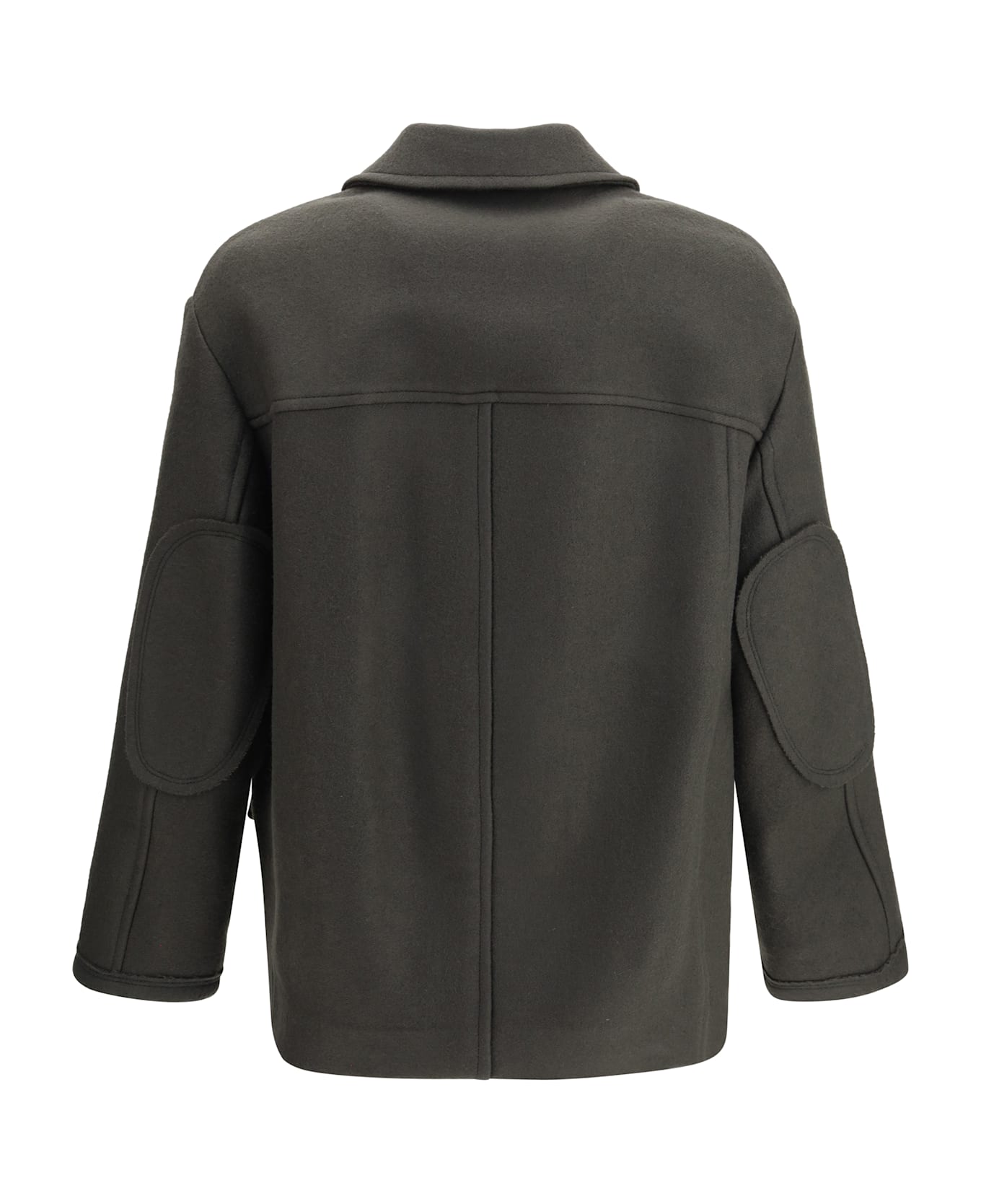 Ami Alexandre Mattiussi Oversized Wool Gabardine Peacoat