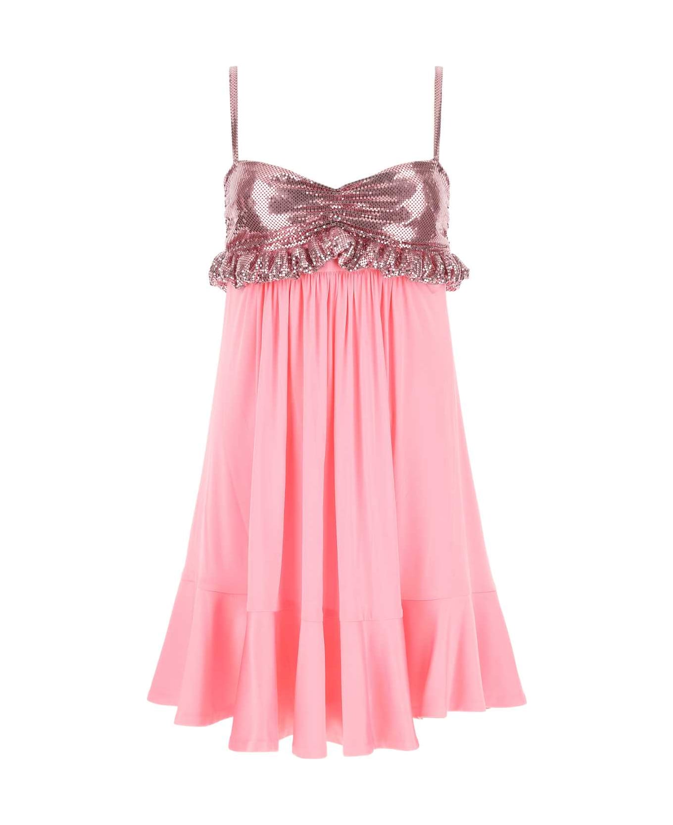 Paco Rabanne Pink Stretch Viscose Dress - M658