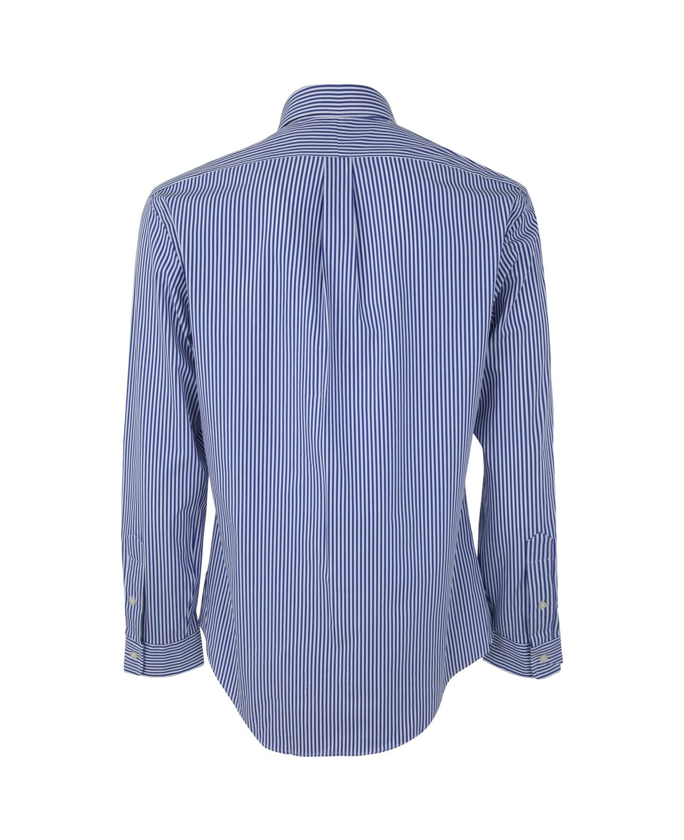 Polo Ralph Lauren Slbdppcs Long Sleeve Sport Shirt - Blue White Bengal Stripe