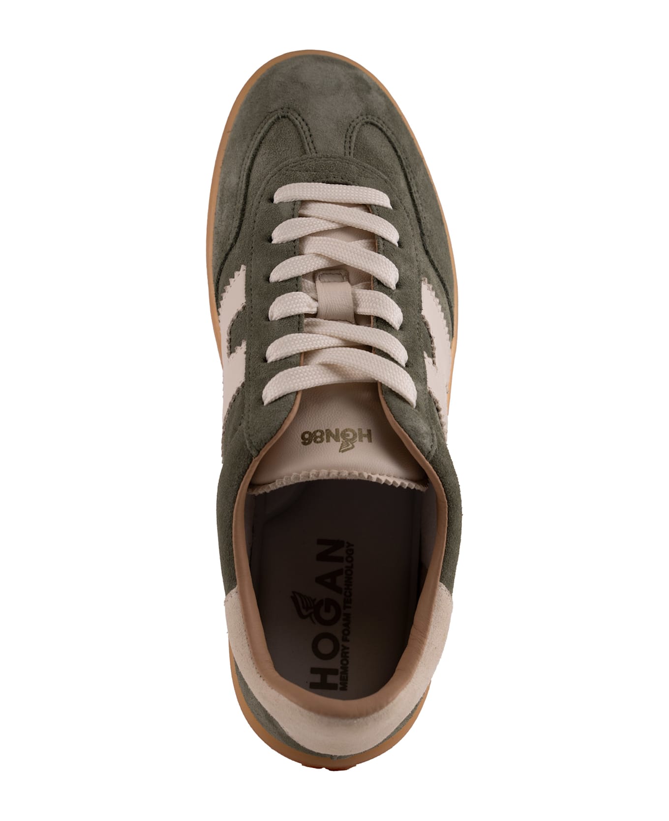 Hogan Cool Suede Sneakers - Verde/Bianco