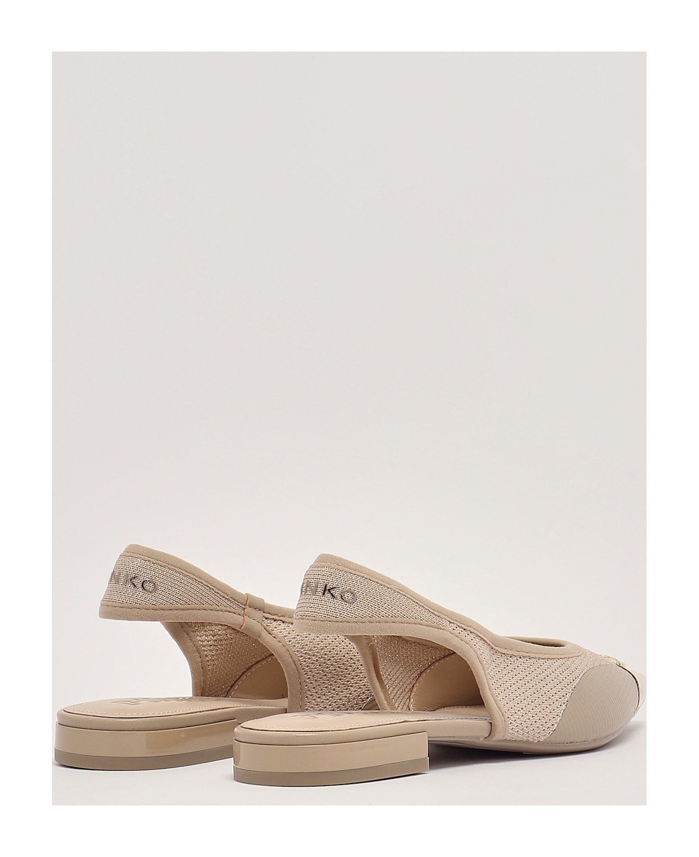 Pinko Gianira 14 Flat Shoes - SABBIA