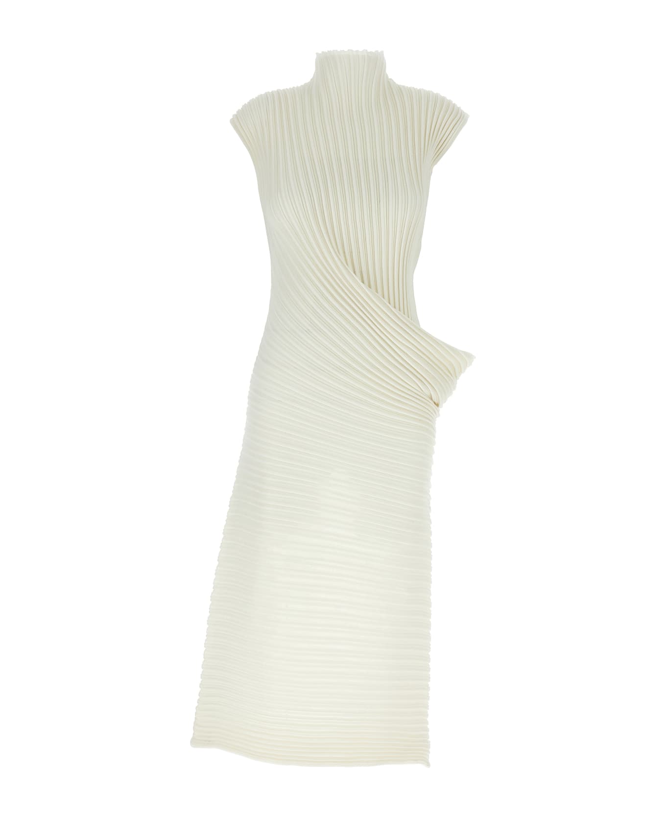 Issey Miyake 'stream' Dress - White
