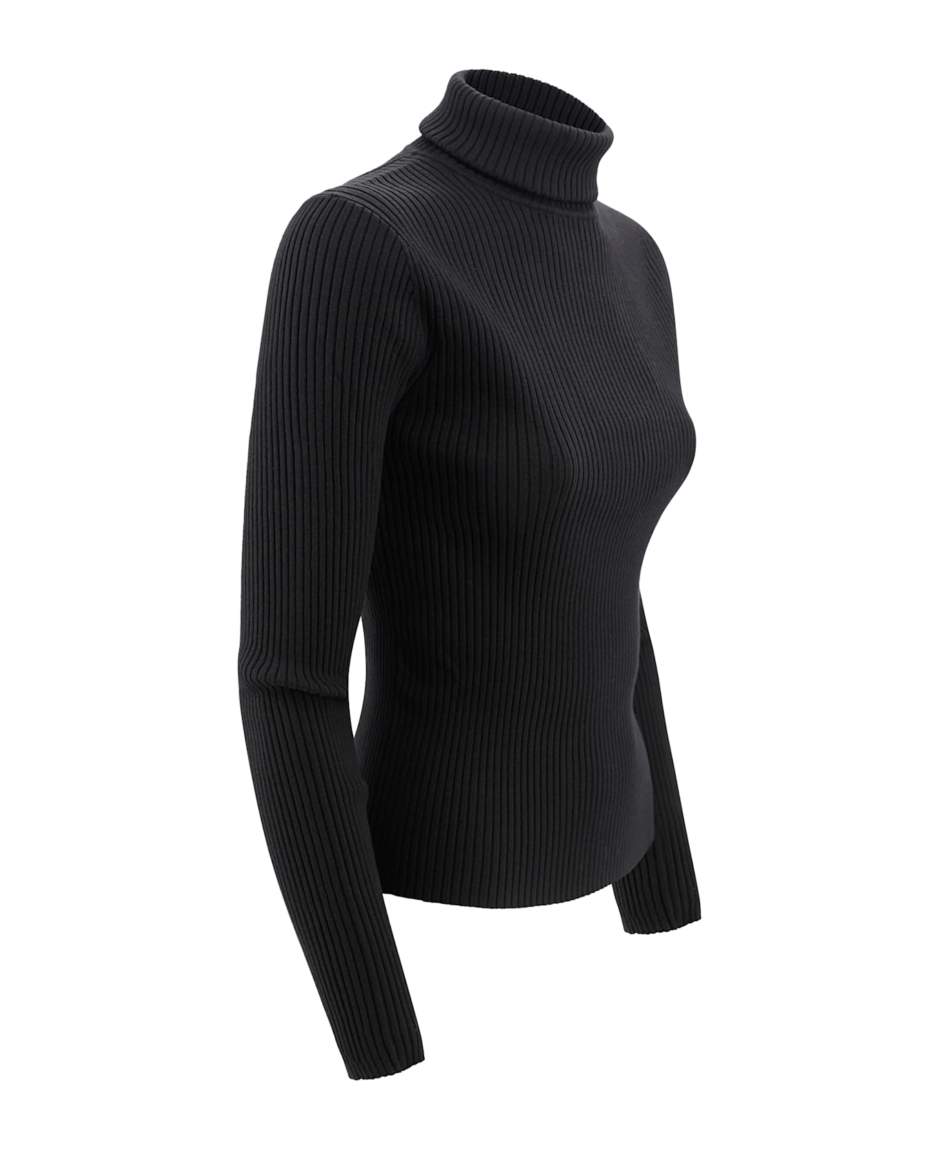 Parosh Cut-out Jumper - Black