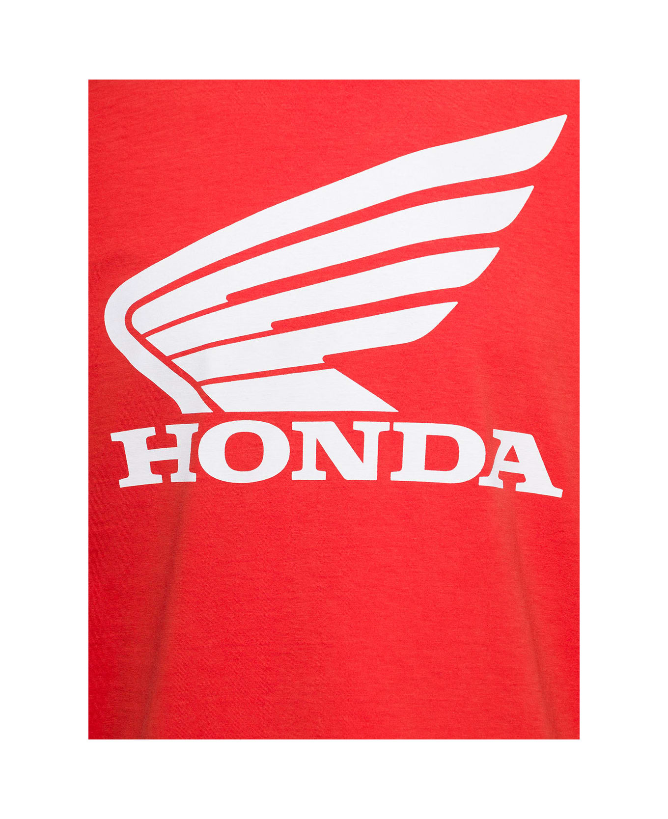 Dsquared2 Red Honda Crew Neck T-shirt With Logo Print On The Chest In Cotton Man - Red
