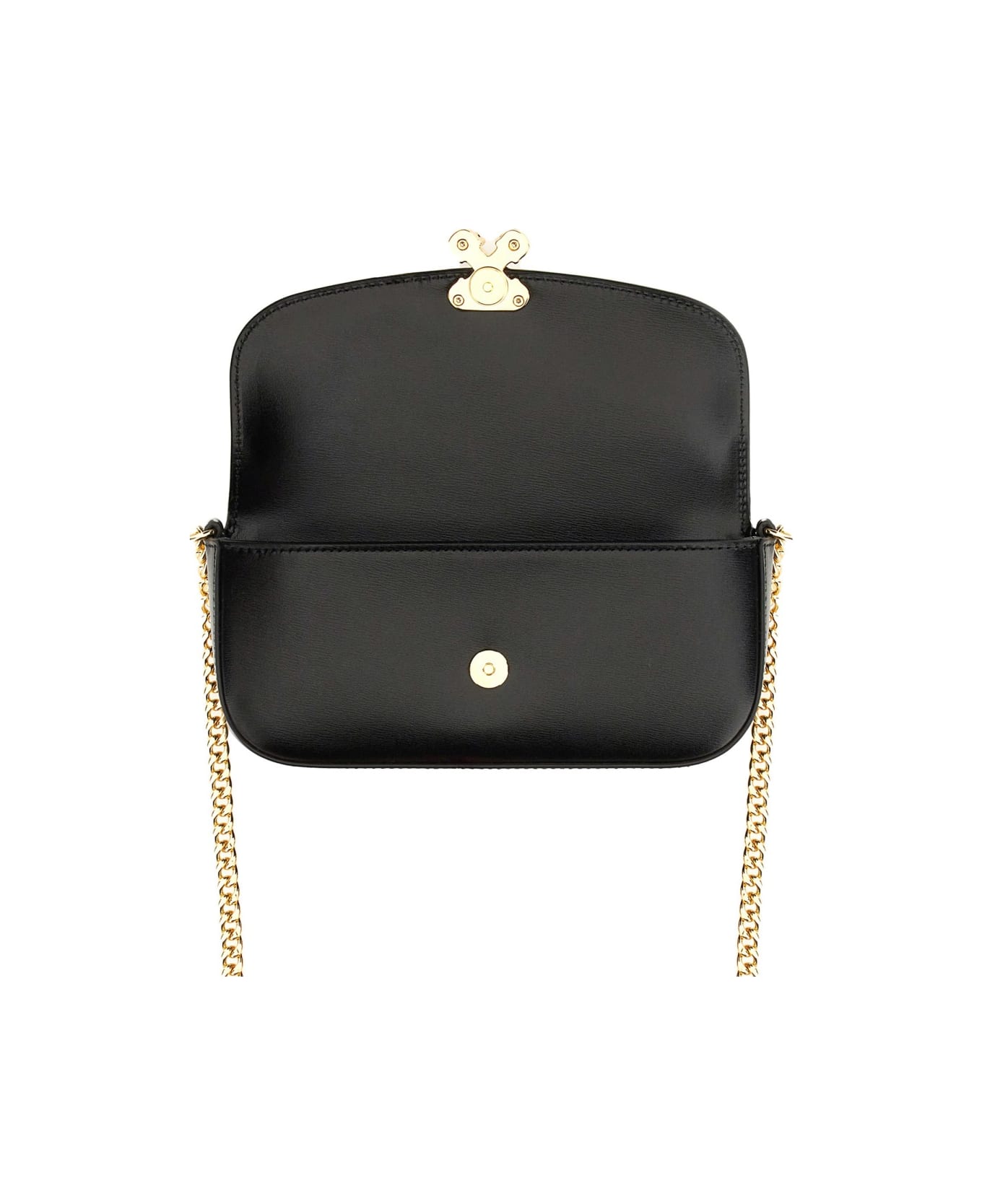 Alexander McQueen 
skull Flower
 Bag Small - BLACK/GOLD