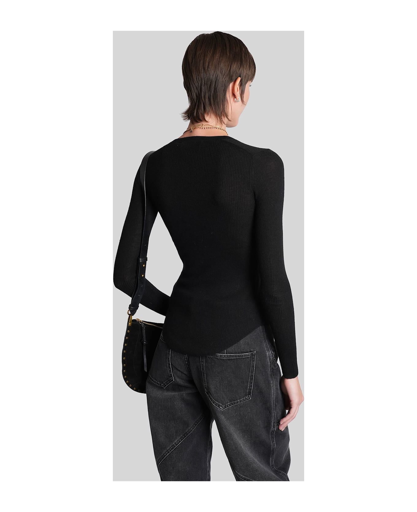 Isabel Marant Idite In Black Cashmere - black