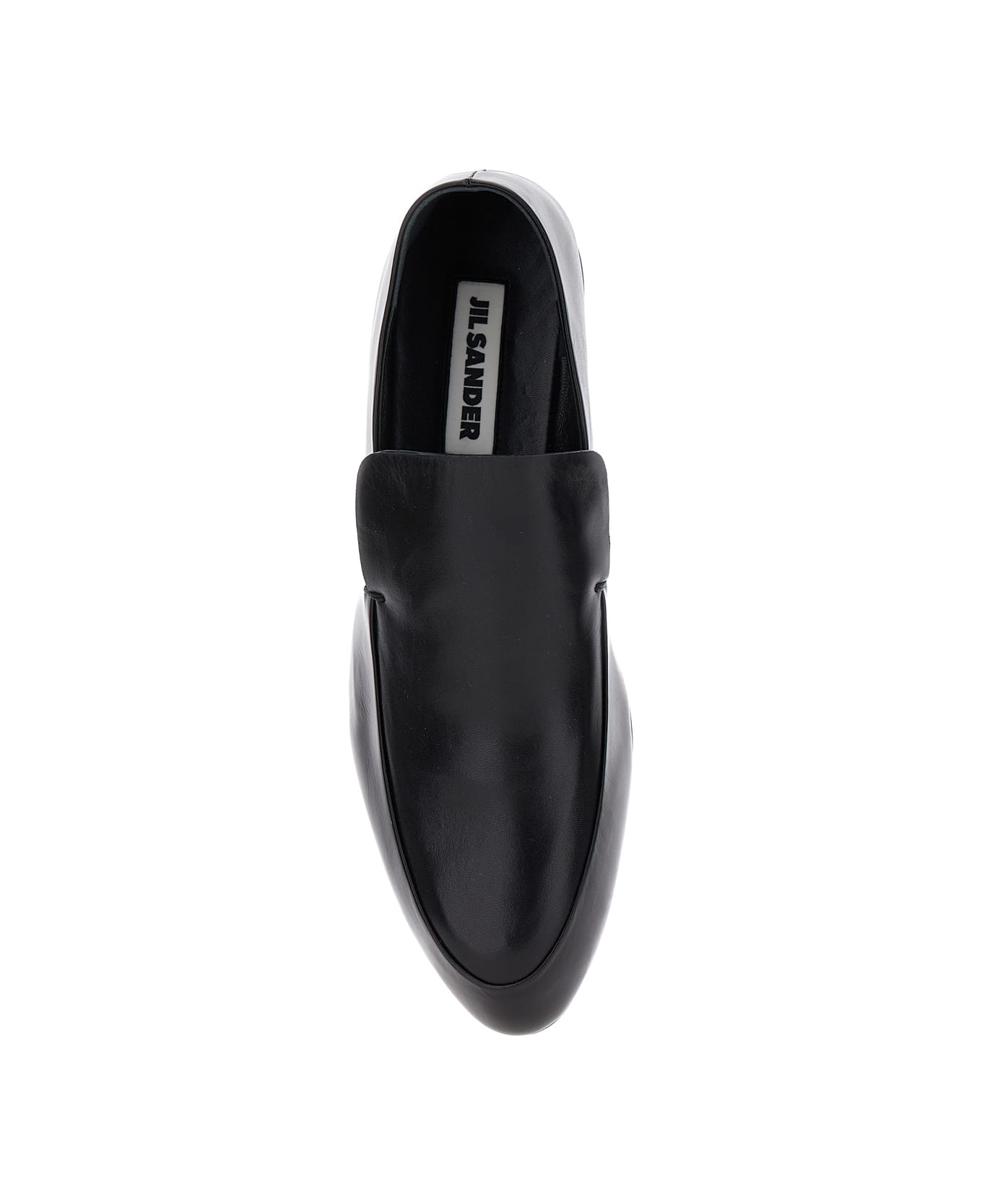 Jil Sander Black Leather Tripon Loafers - BLACK