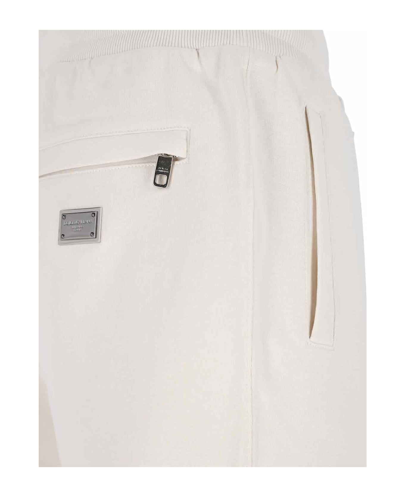 Dolce & Gabbana Logo Track Pants - Cream