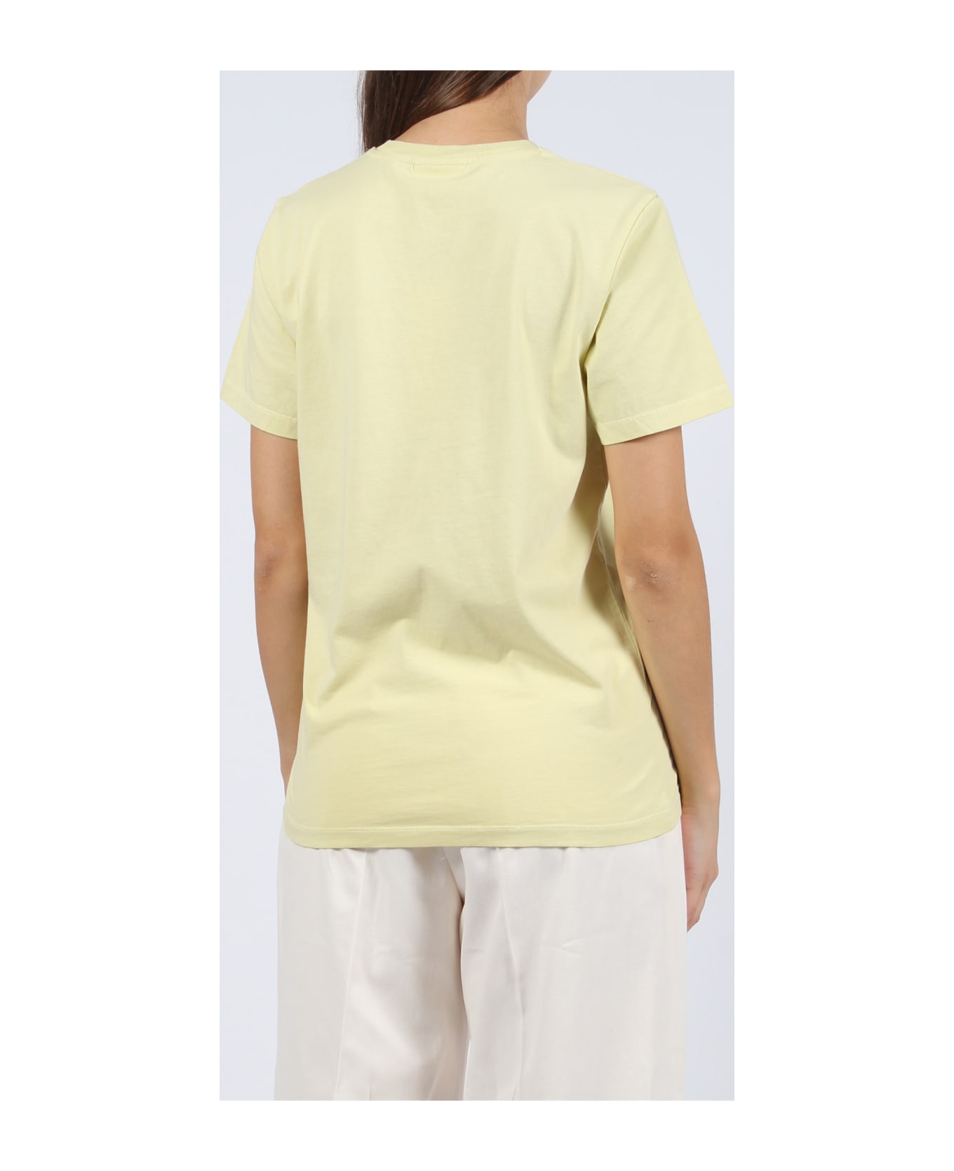 Maison Kitsuné Fox Head Patch T-shirt - Yellow & Orange Tシャツ