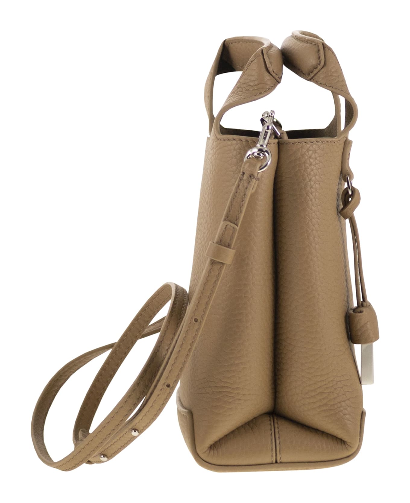 Hogan H01r - Handbag In Hammered Leather - Leather