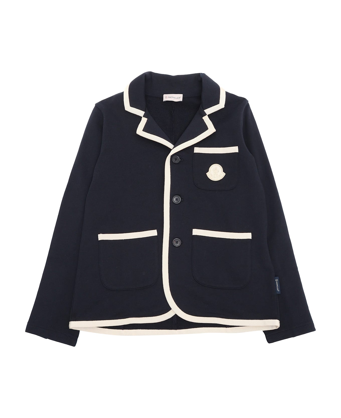 Moncler Zip Up Cardigan - BLUE