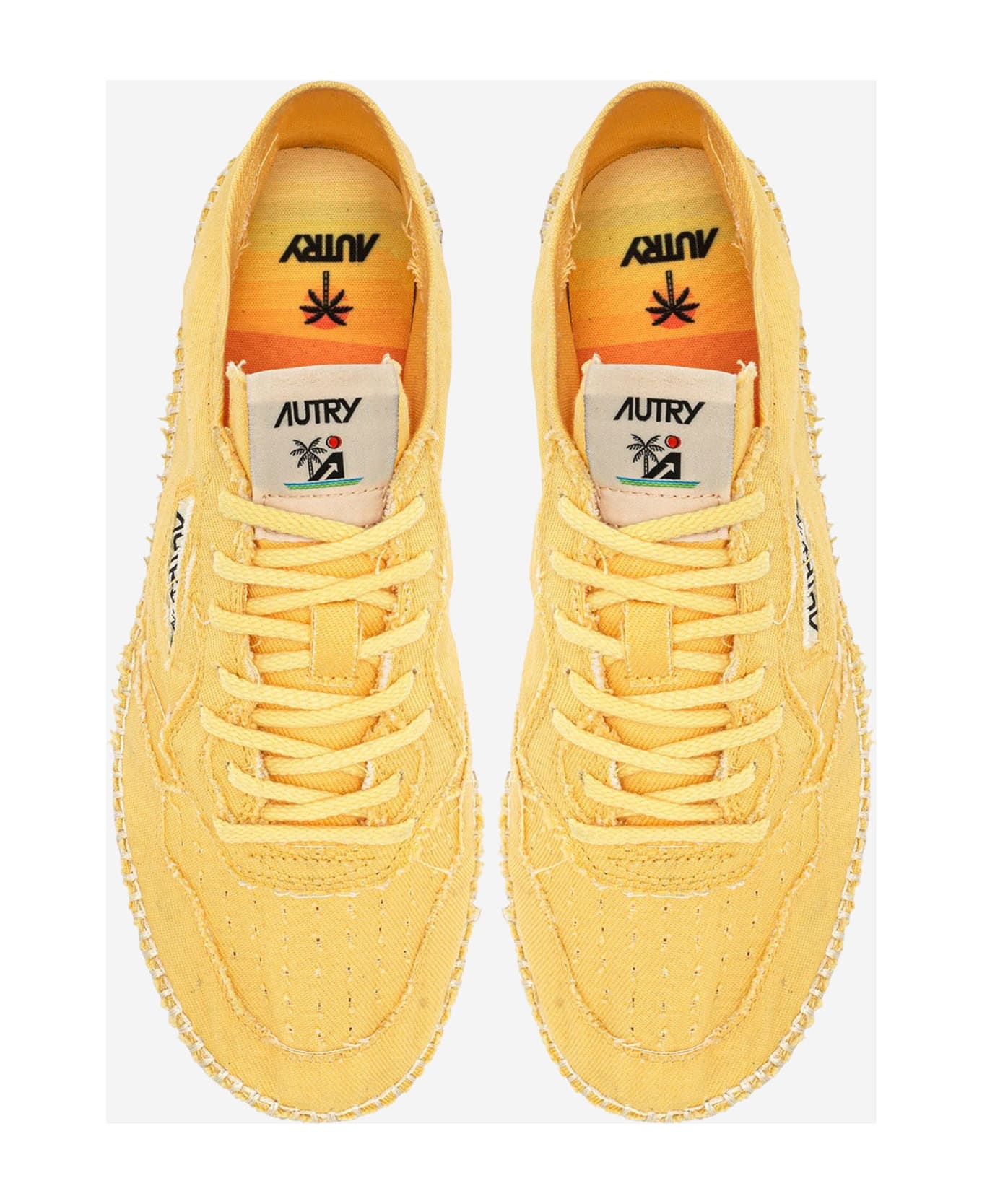 Autry Espadrilles Sandy In Cotton - Yellow