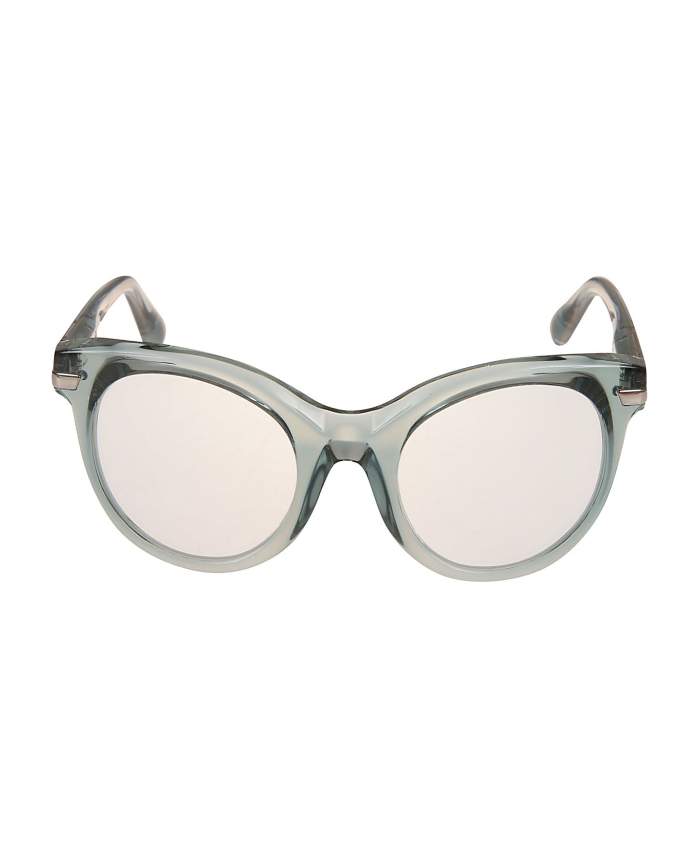 Cazal Cat Eye Round Glasses - Green