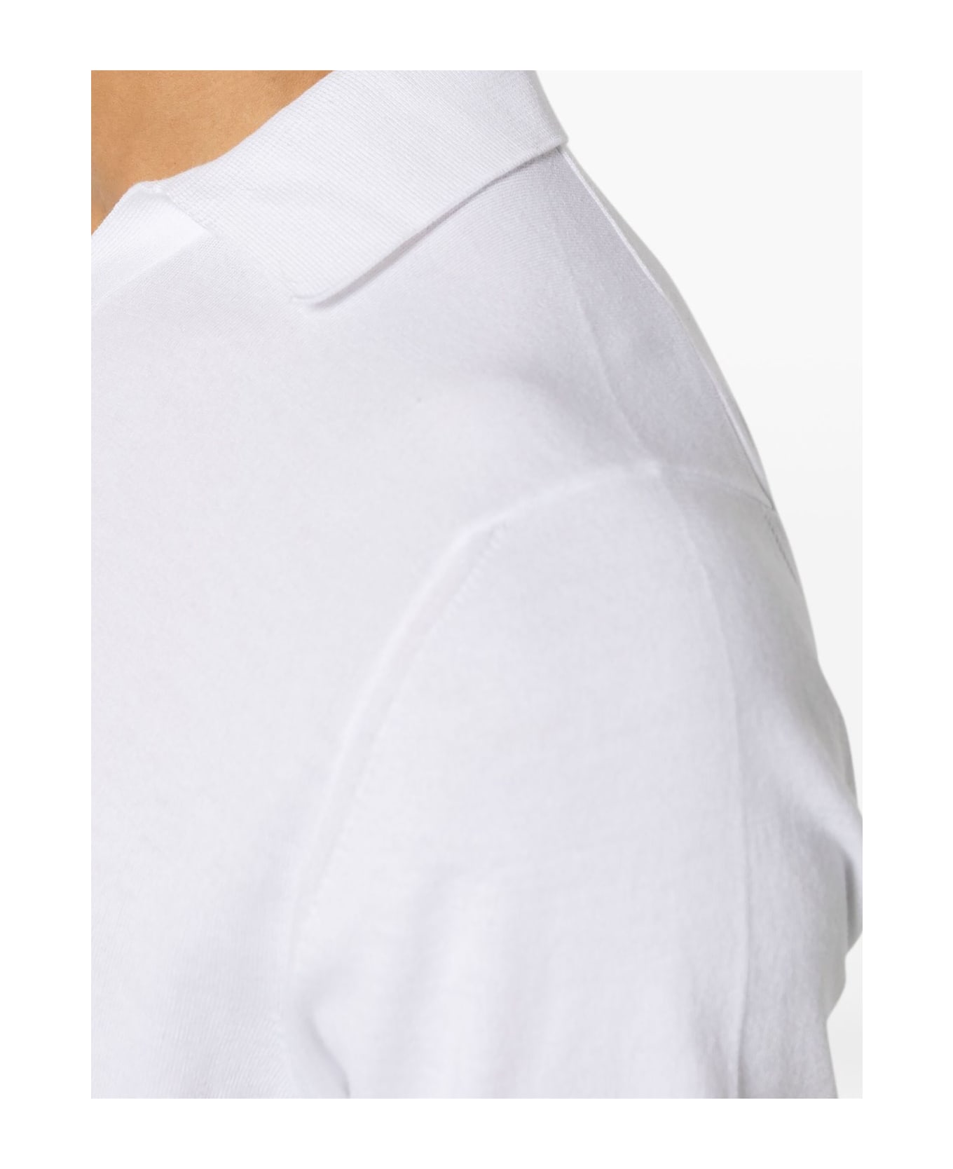 Fedeli Fuji Cotton Polo Shirt - WHITE ポロシャツ