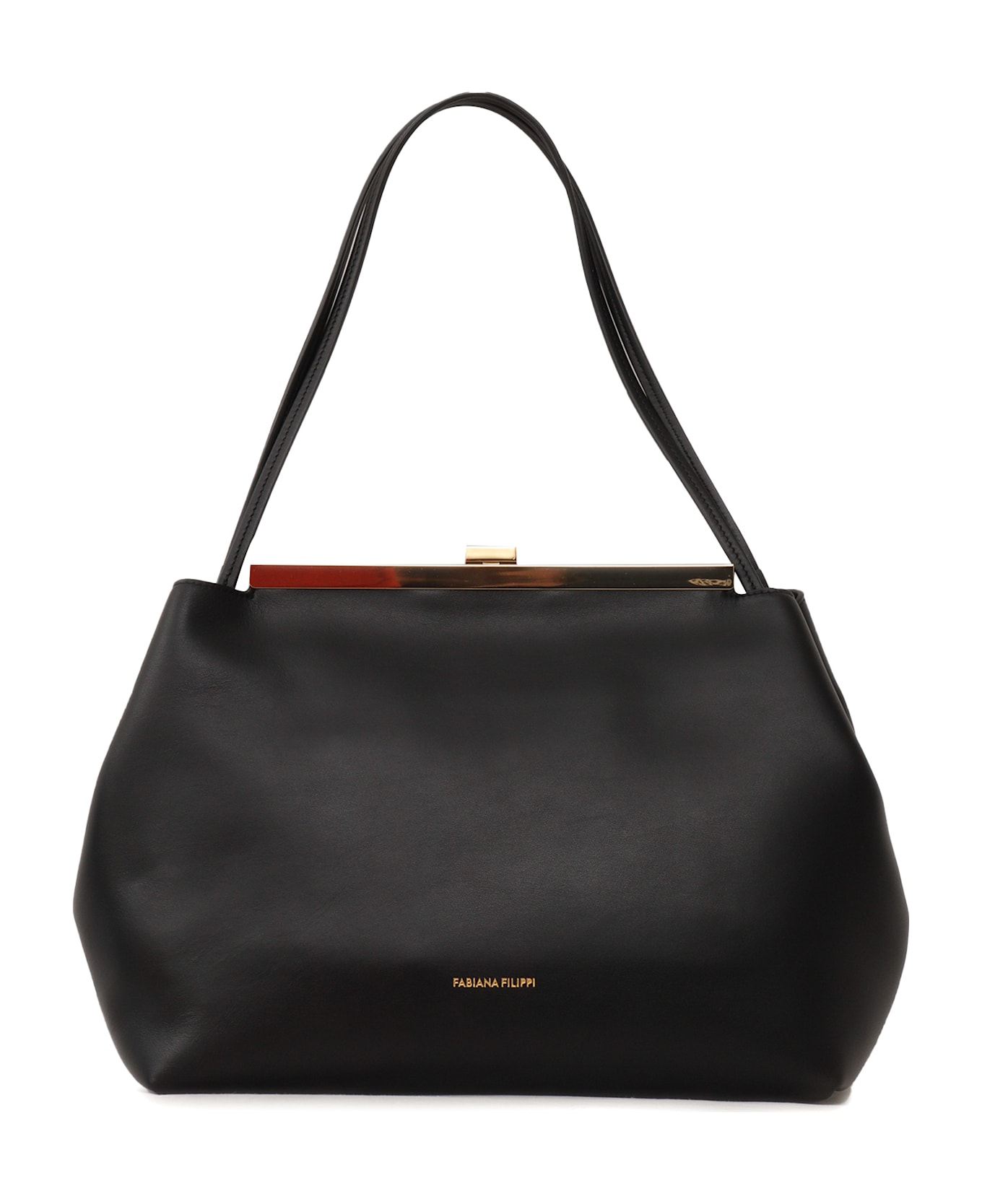 Fabiana Filippi Leather Shoulder Bag - BLACK